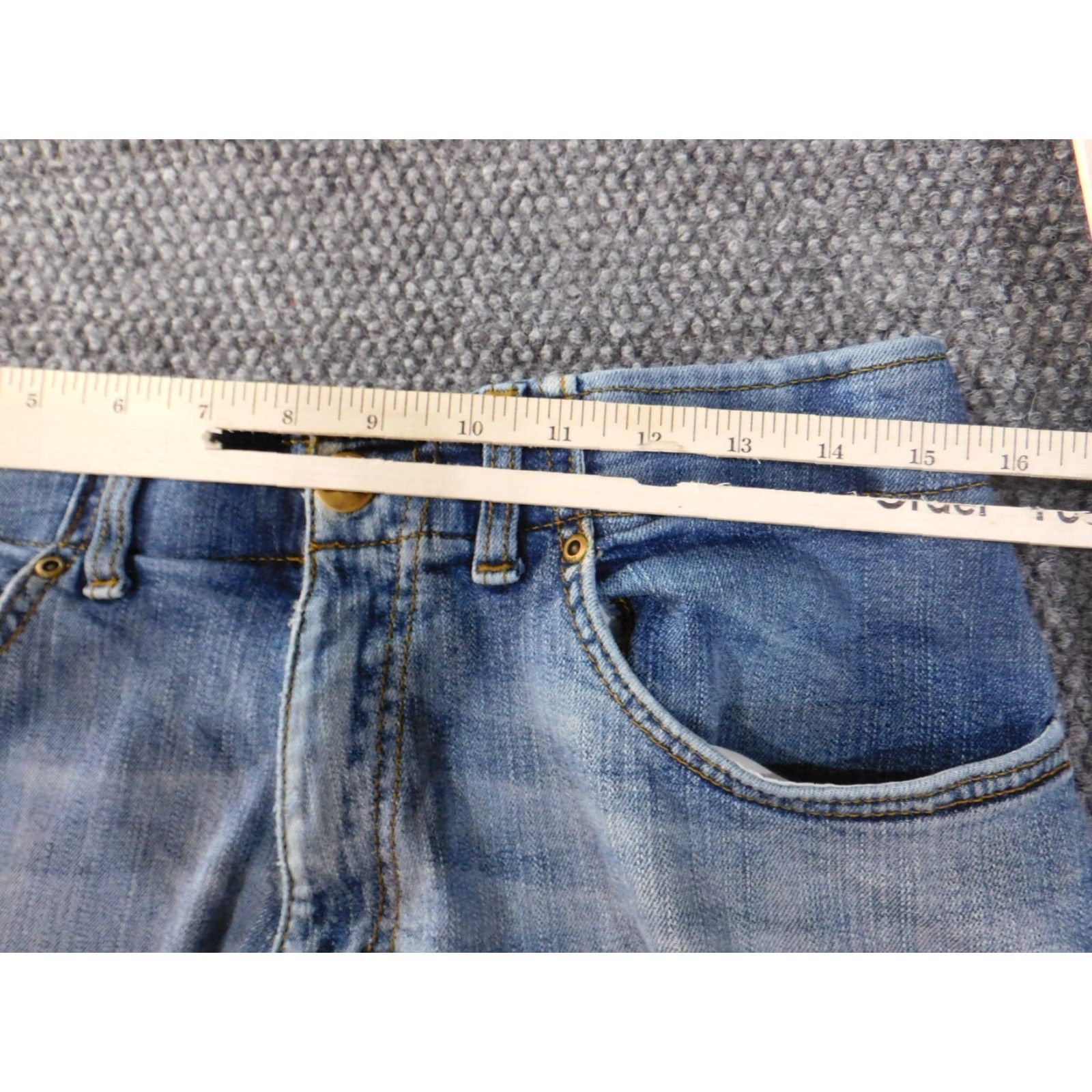 Lee Lee Jeans Mens 32x30 Blue Regular Fit Straight Leg Stretch Waist Light Wash Denim Cotton Pants Mens Regular Fashion Jeans Size US 32 / EU 48 - 5 Thumbnail
