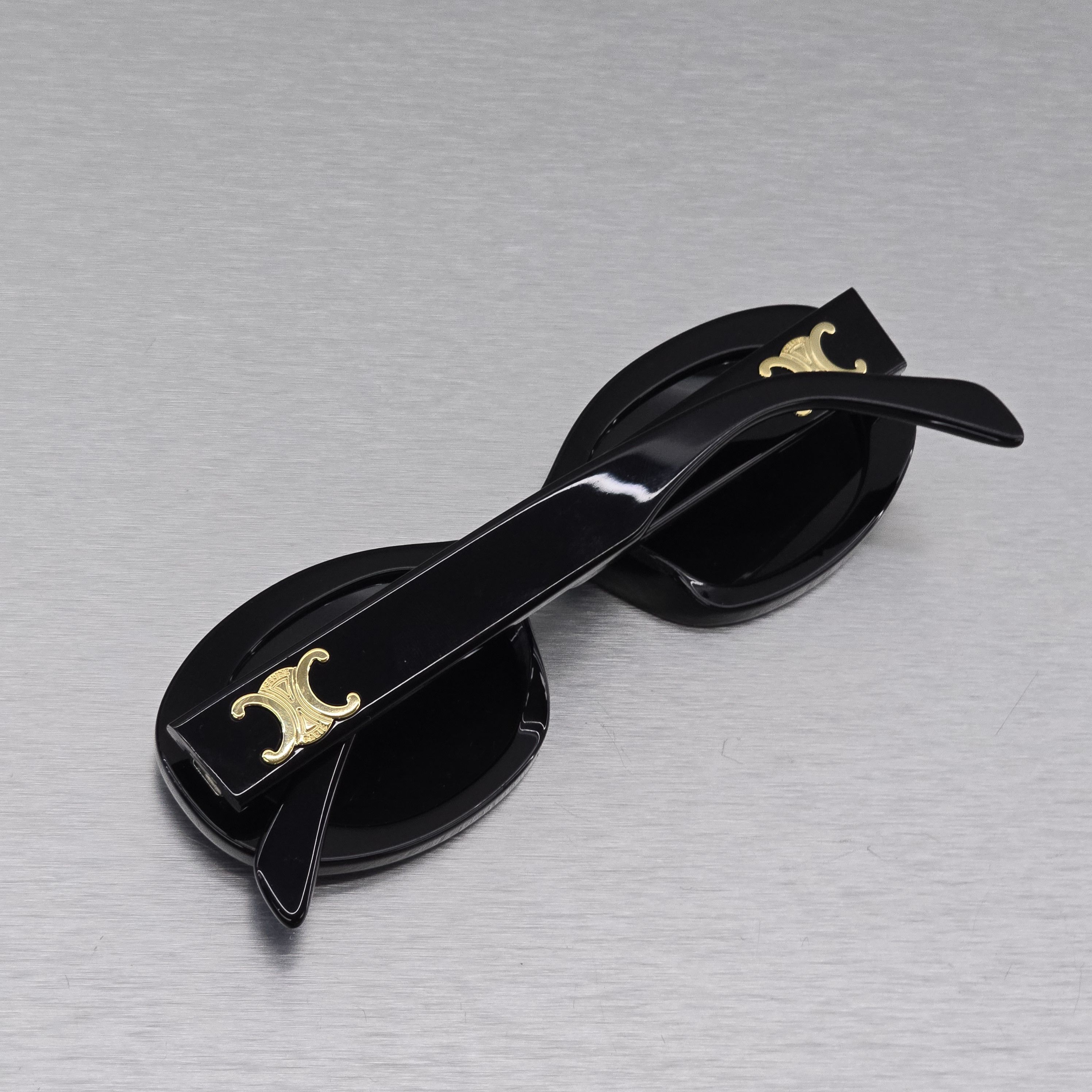 Celine CELINE Triomphe 01 Sunglasses In Acetate BLACK Size ONE SIZE - 3 Thumbnail