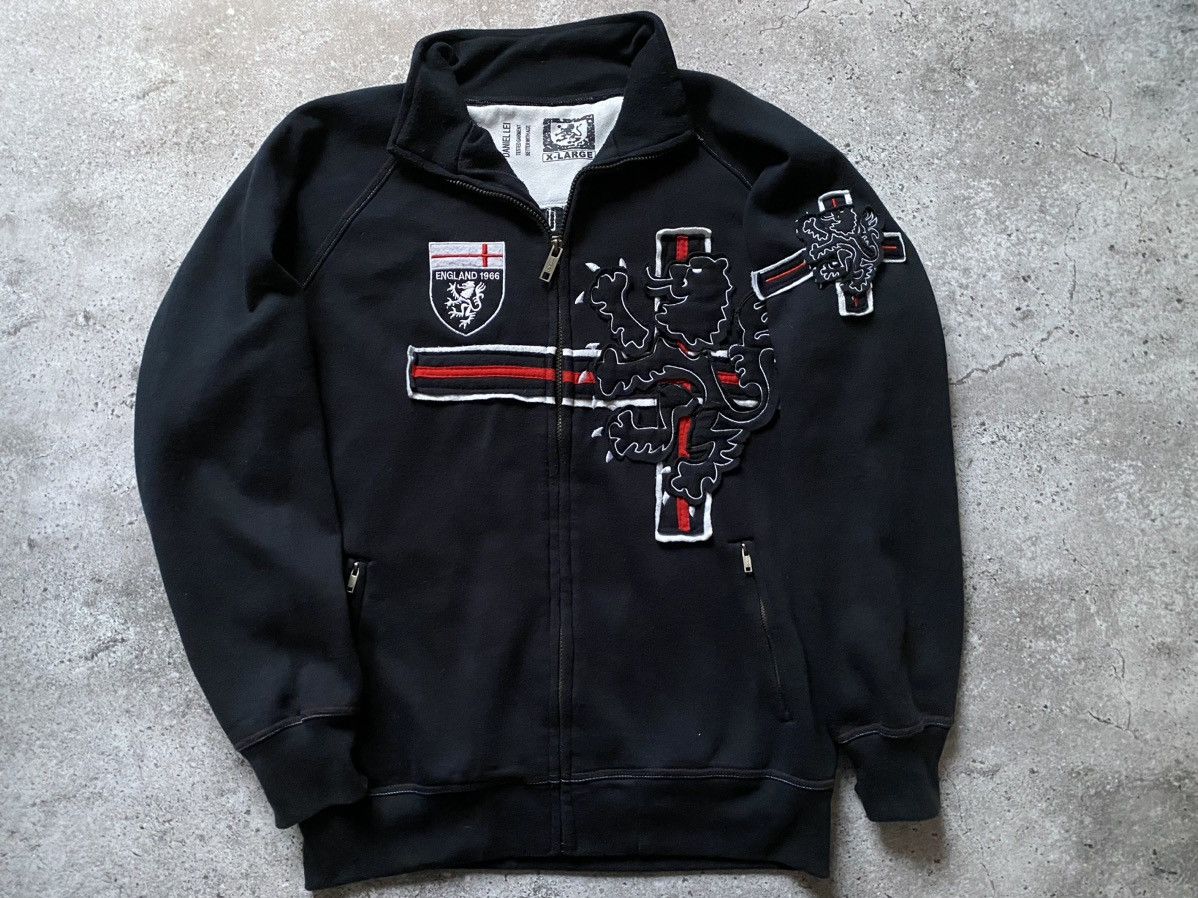 Vintage 🏴󠁧󠁢󠁥󠁮󠁧󠁿Y2k DANIEL LEI England 1966 Football Full Zip Sweatshirt Size US XL / EU 56 / 4 - 1 Thumbnail