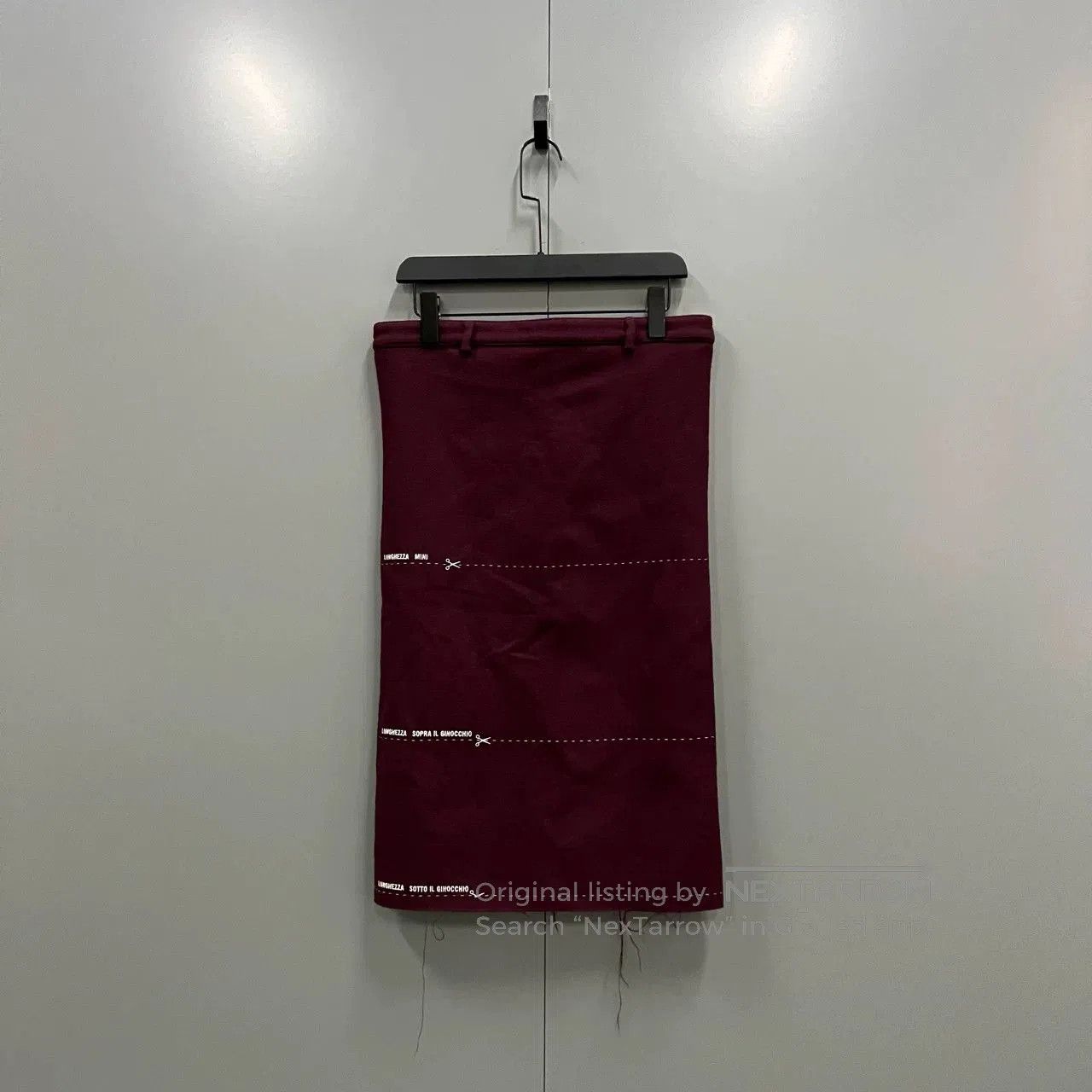 Vetements Vetements x Staff Only Burgundy Wool Skirt. Size 28" / US 6 / IT 42 - 2 Thumbnail
