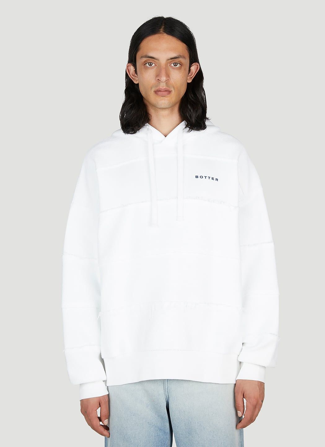 BOTTER Raw Edge Logo Hooded Sweatshirt Size US XL / EU 56 / 4 - 1 Thumbnail
