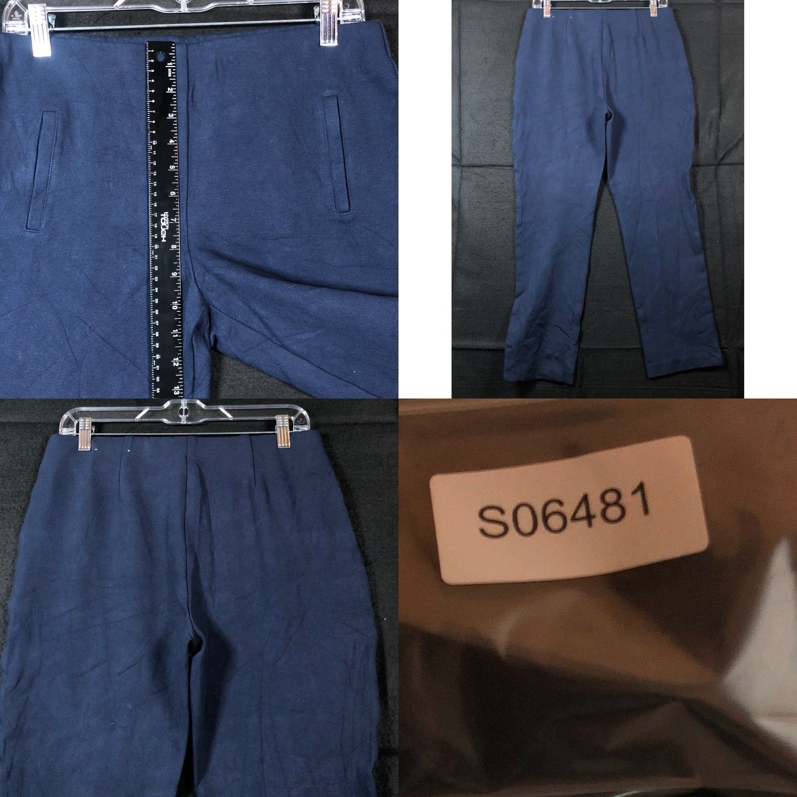 Vintage Chicos Womens Pants Blue Pull On Ankle Rayon Nylon Blend Stretch 1 (M) Size 30" / US 8 / IT 44 - 8 Thumbnail