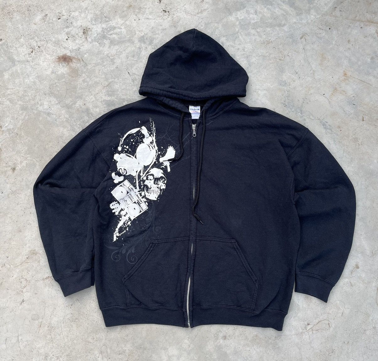 Gildan × Japanese Brand × Vintage RARE Y2K GILDAN HOODIE 🥶 Size US M / EU 48-50 / 2 - 2 Thumbnail