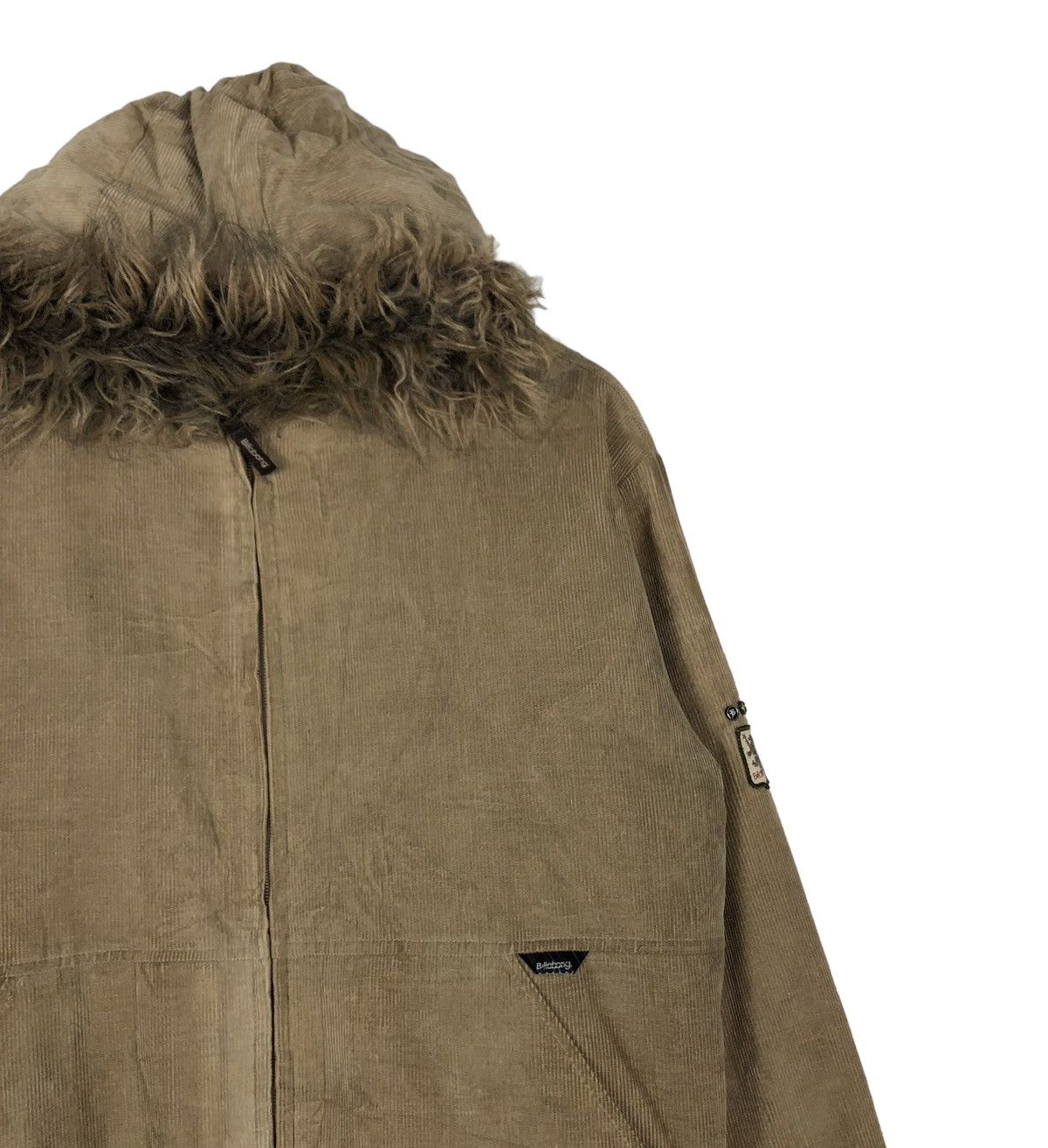 Billabong 🔥VINTAGE BIKER BOMBER JACKET BILLABONG MINK FUR HOODIE Size US M / EU 48-50 / 2 - 8 Thumbnail
