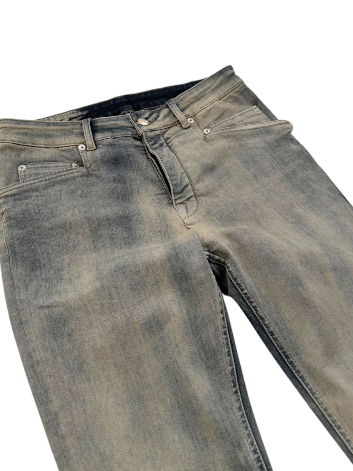 Rick Owens Luxor Tyrone Acid Degrade Denim Jeans Distressed Size US 32 / EU 48 - 7 Thumbnail