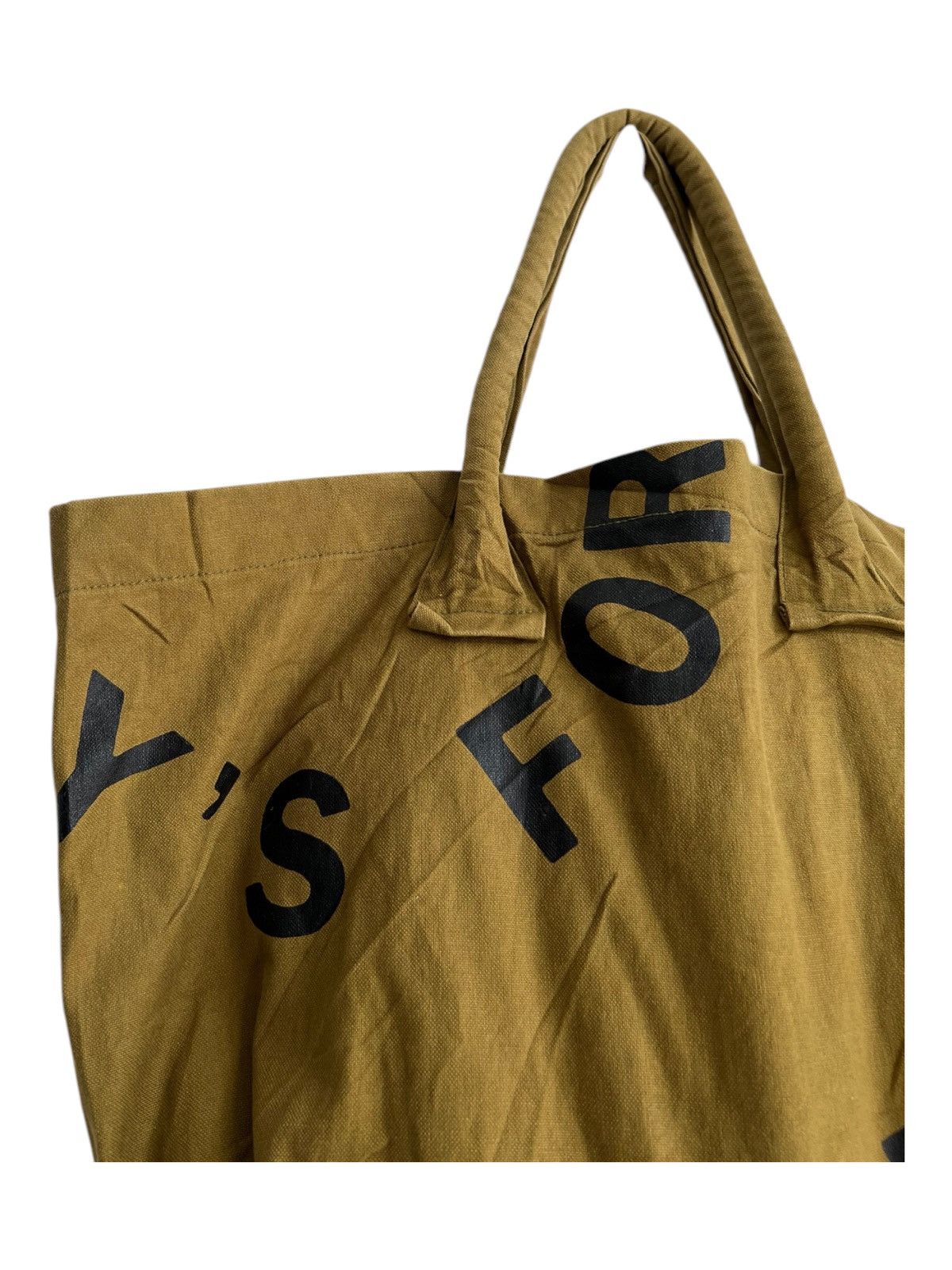 Yohji Yamamoto Yohji Yamamoto Spellout Runway Big Canvas Tote Shoulder Bag Size ONE SIZE - 3 Thumbnail