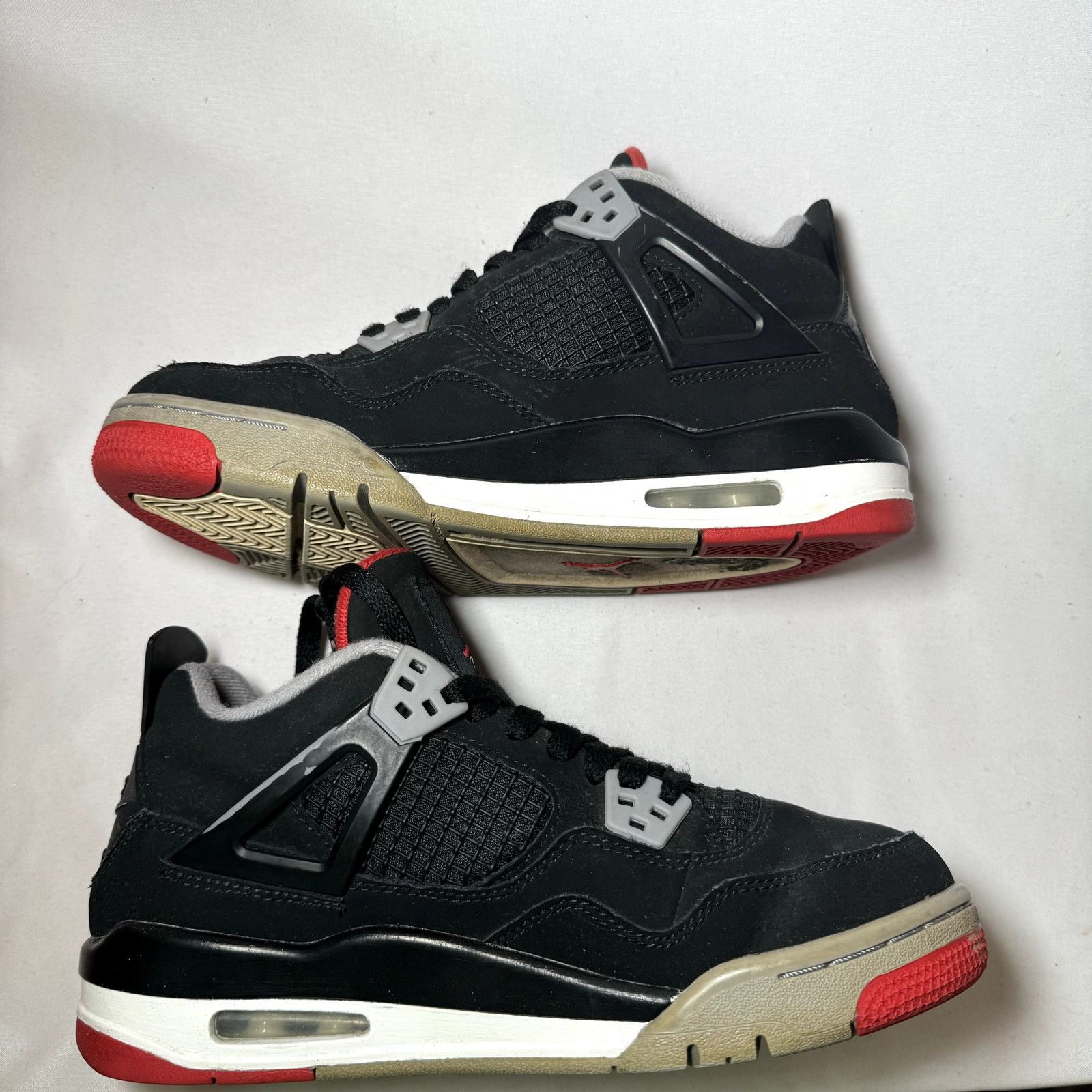 Jordan Brand × Nike Nike Air Jordan 4 Retro OG GS Bred 2019 Men's Shoes - Size 6 Size US 6 / EU 39 - 3 Thumbnail