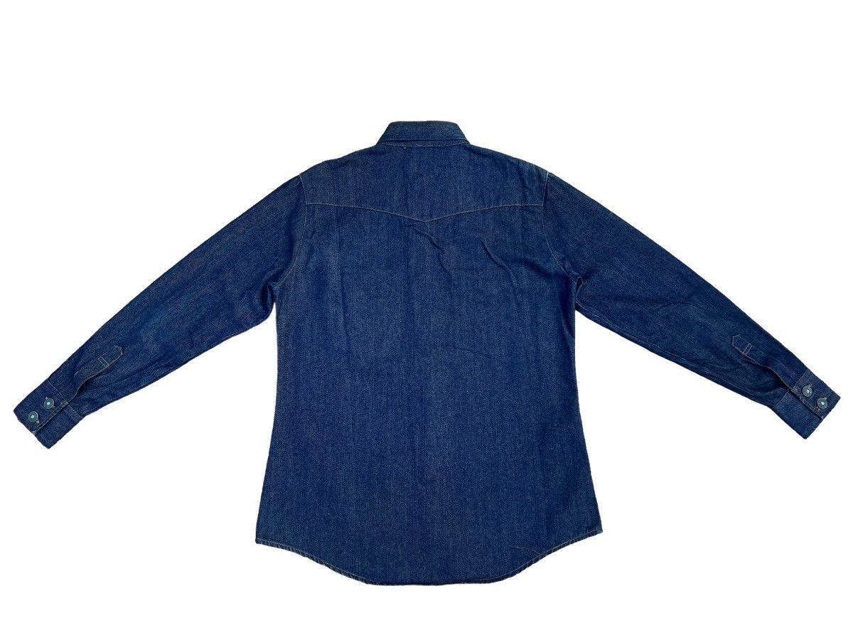Japanese Brand Vintage 90s HOUSTON Japan Denim Western Shirt Size US M / EU 48-50 / 2 - 2 Thumbnail