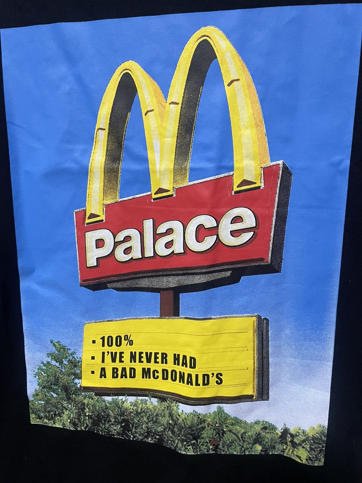 Palace Palace McDonald’s Sign T Shirt Black Tee Size US S / EU 44-46 / 1 - 3 Thumbnail
