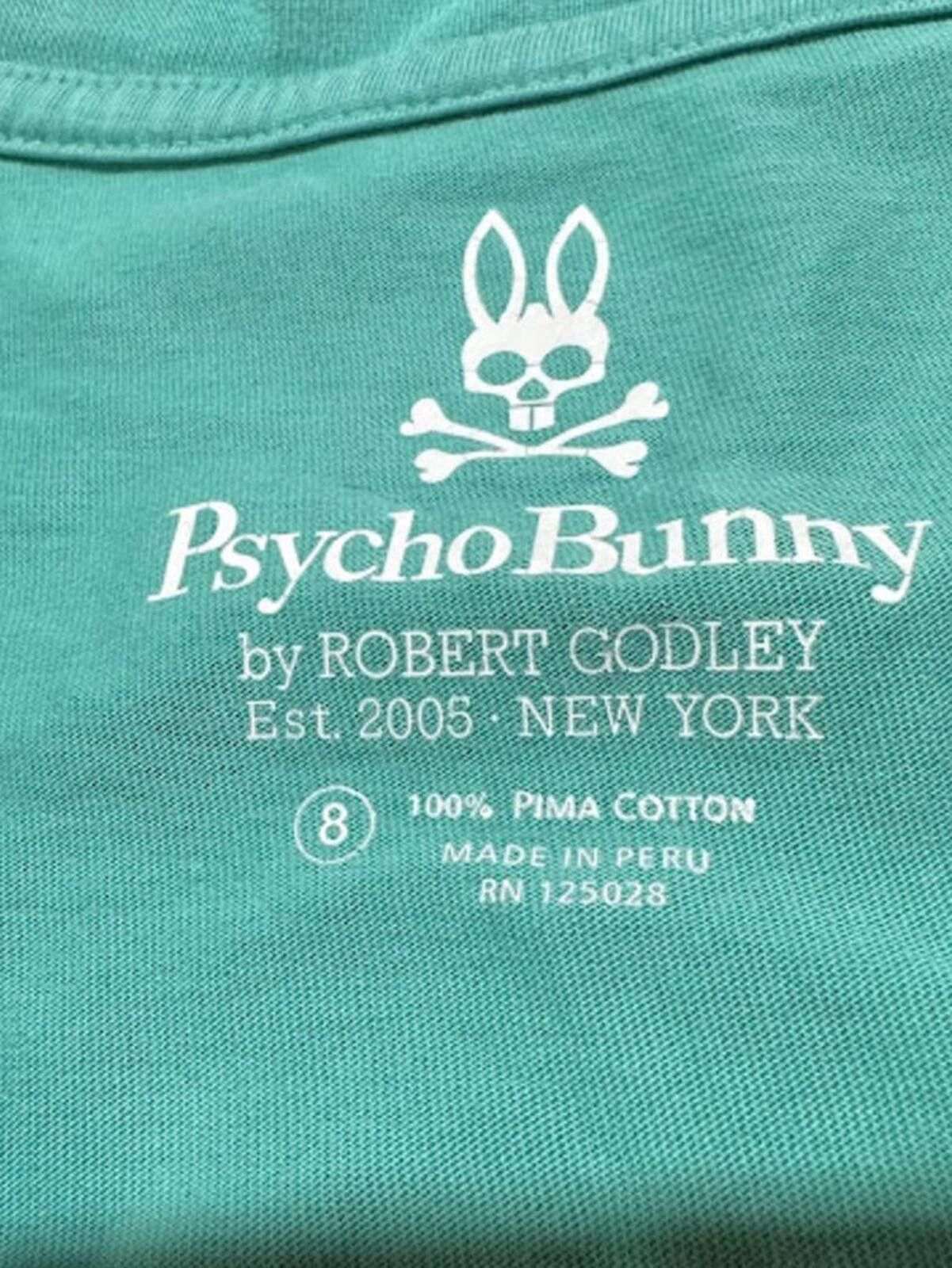 Psycho Bunny Psycho Bunny V-Neck Tee Turquoise Size 8 Size US M / EU 48-50 / 2 - 3 Thumbnail