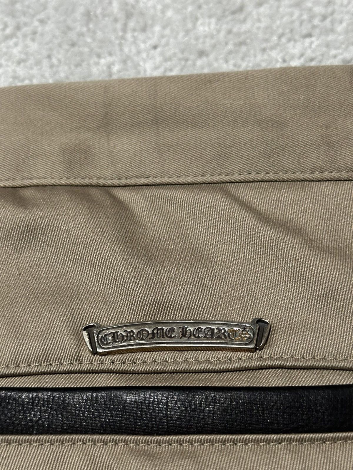 Chrome Hearts Chrome Hearts Tan Black Checkered Cross Patch Chinos Size US 34 / EU 50 - 5 Thumbnail