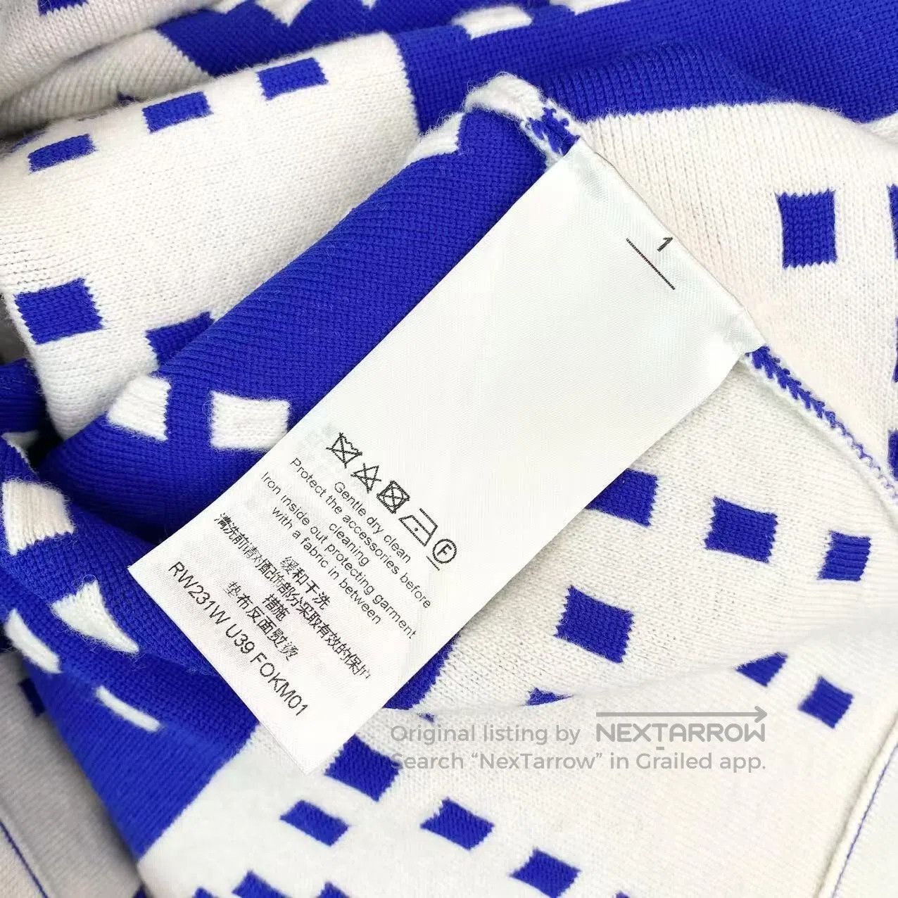 Louis Vuitton Louis Vuitton 23SS letter logo intarsia hoodie| Size L / US 10 / IT 46 - 4 Thumbnail