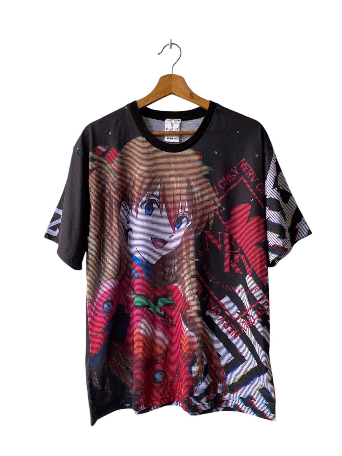 Anime × Japanese Brand Vintage Anime Japan Nerv Evangelion Fullprint Shirt Size US L / EU 52-54 / 3 - 3 Thumbnail