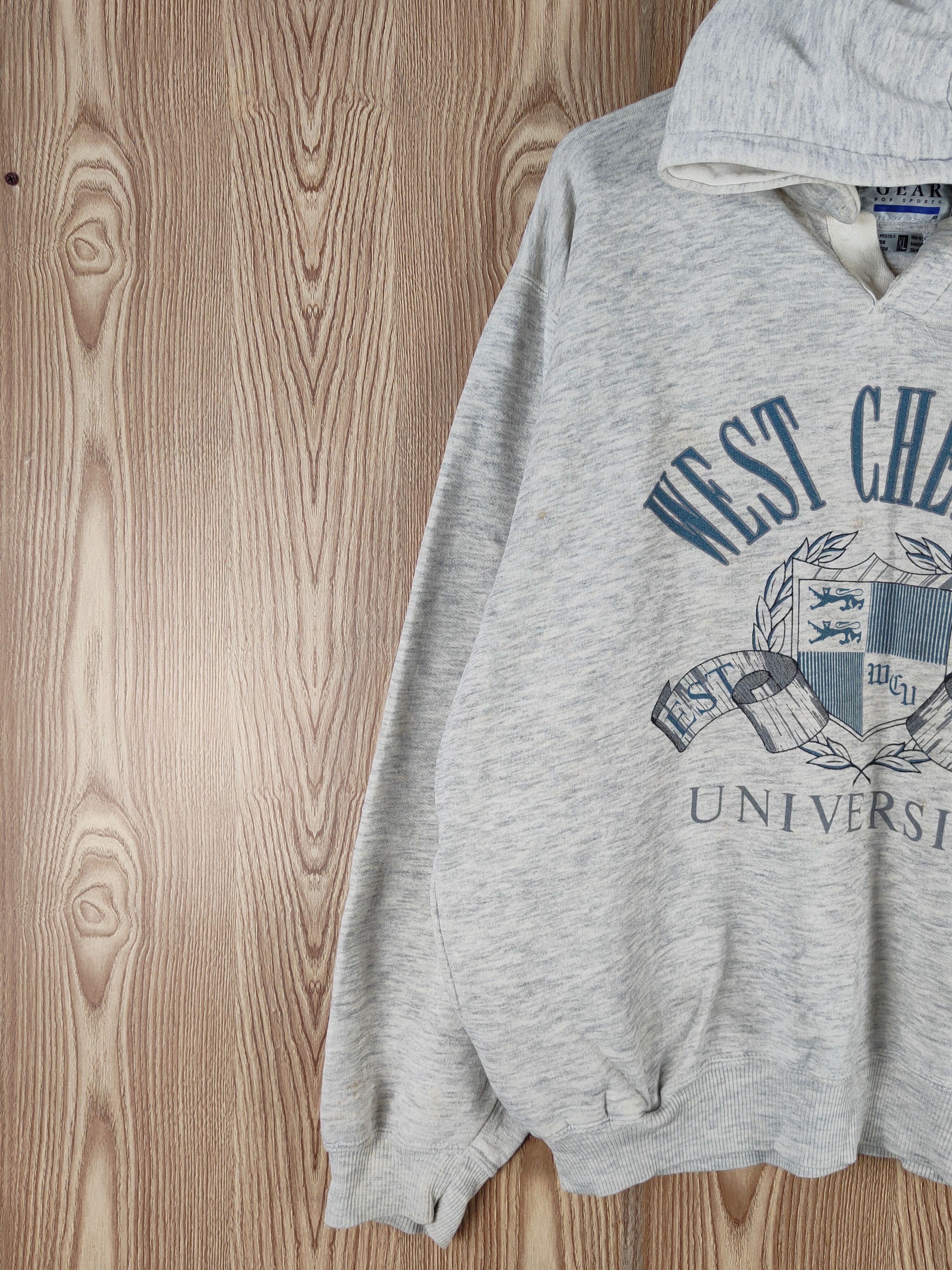Japanese Brand × Vintage Vintage Stuff 🔥Gear Gray Hoodie Sweatshirts Size US XL / EU 56 / 4 - 4 Thumbnail