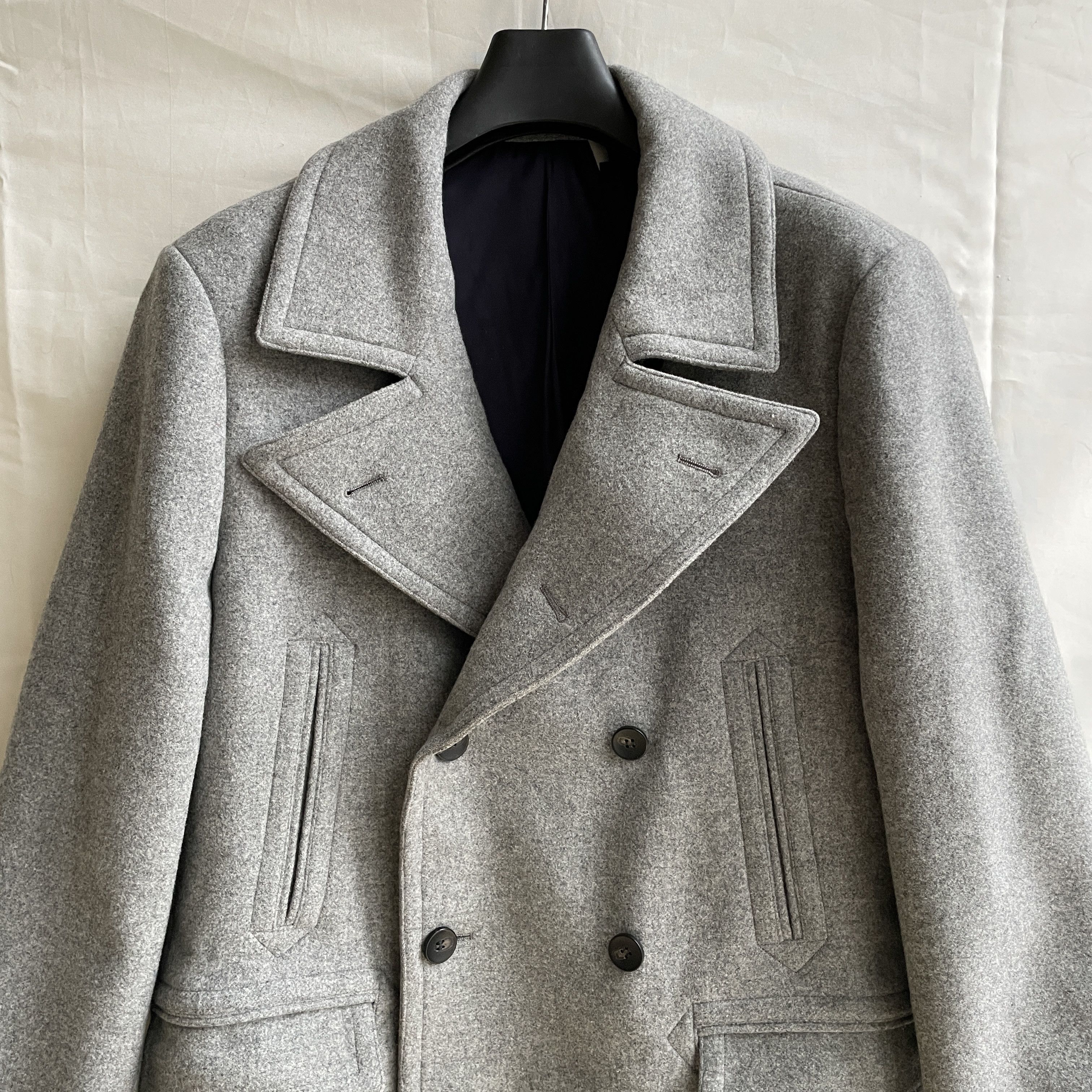 Suitsupply Suitsupply Phoenix Double Breasted Wool Pea Coat Size US XL / EU 56 / 4 - 4 Thumbnail