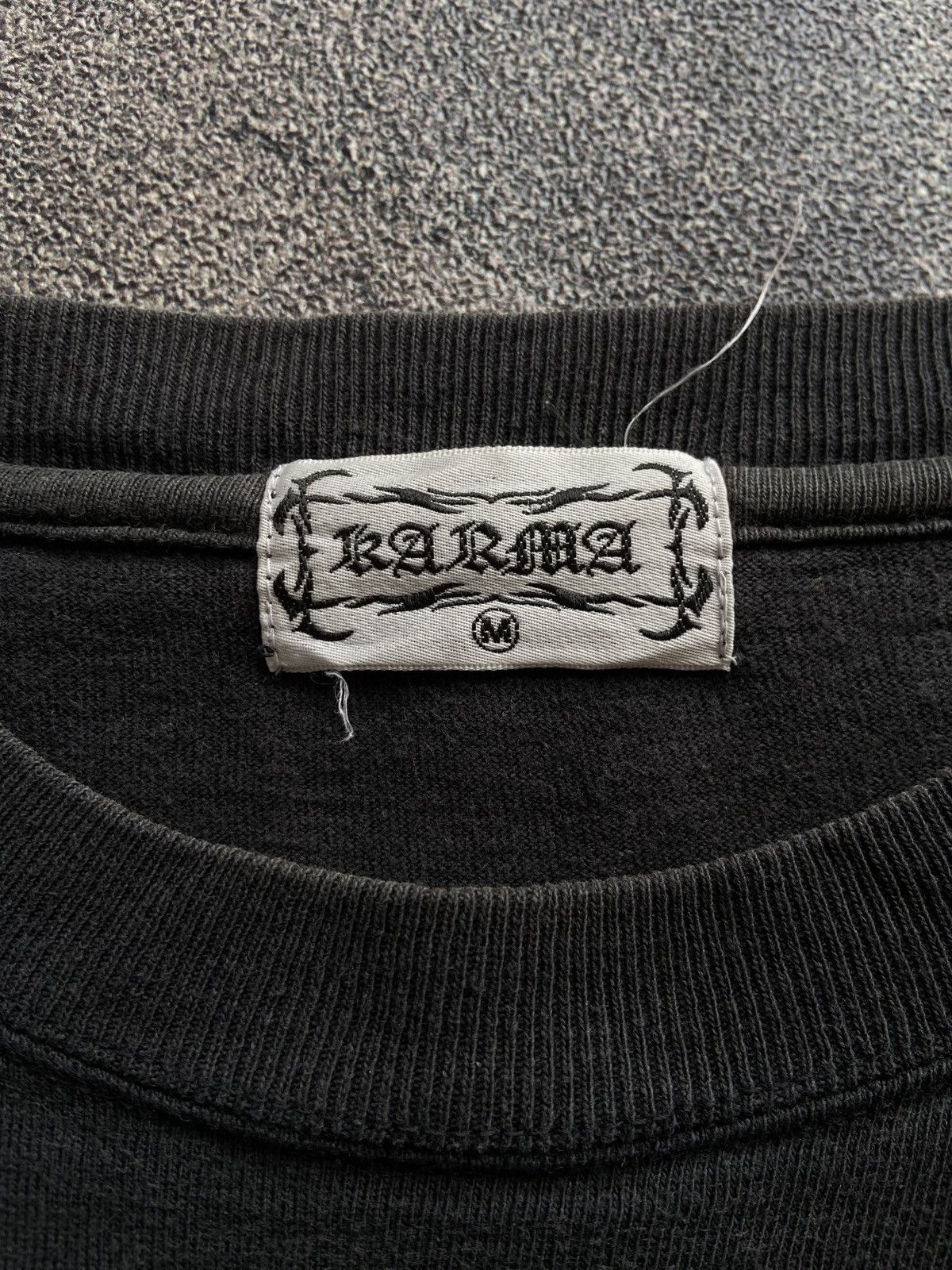 Japanese Brand VINTAGE KARMA "KNOW LEDGE AND RECOMMENDATION MY ASS" Size US M / EU 48-50 / 2 - 5 Thumbnail