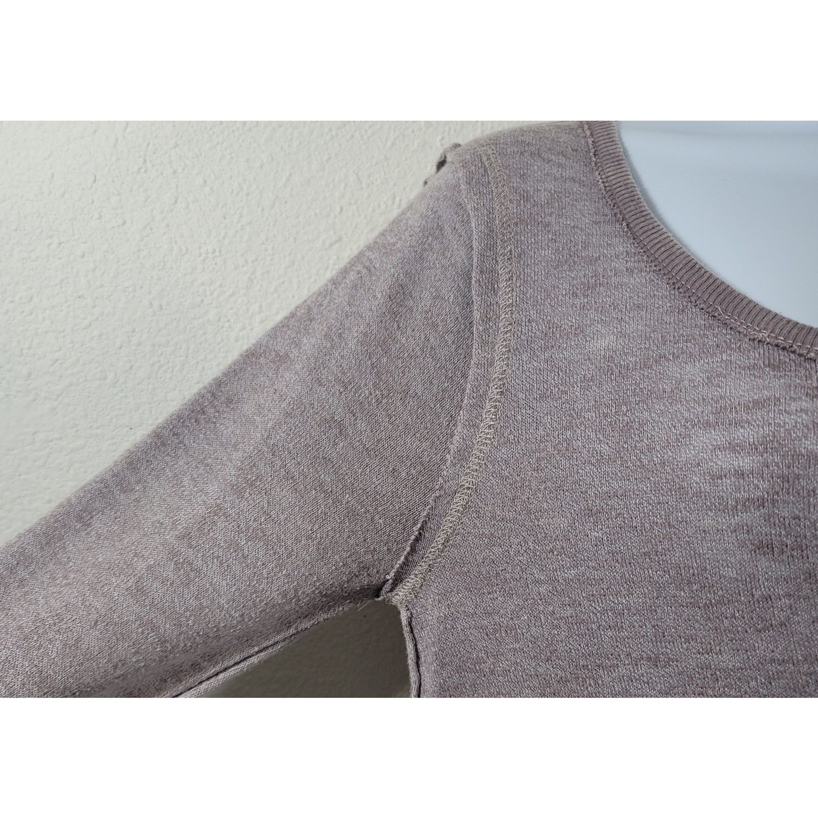Other Gilded Intent Purple Marled Deep V Neck Tie Henley Top Small Size S / US 4 / IT 40 - 7 Thumbnail