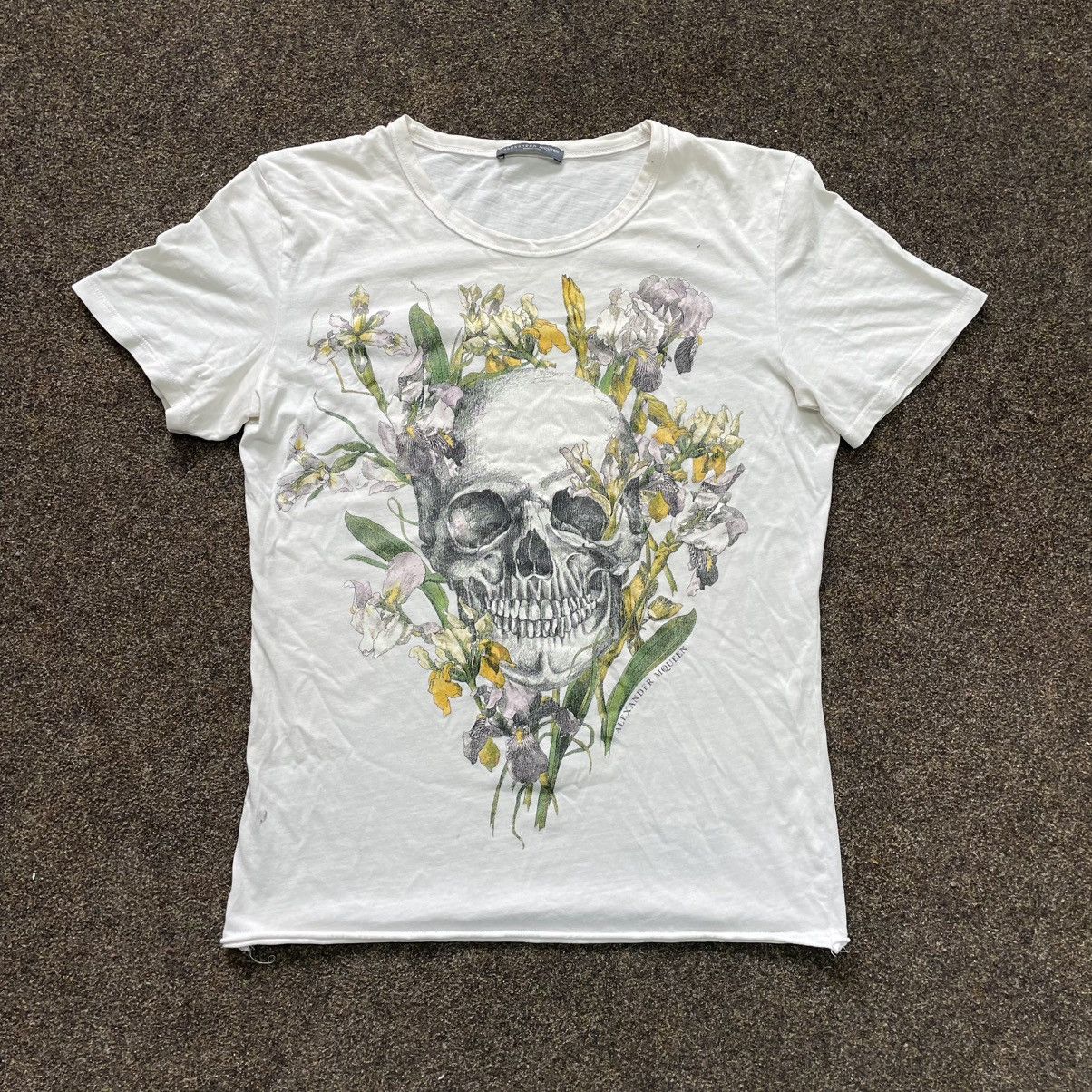 Alexander McQueen Vintage Y2K ALEXANDER MCQUEEN SKULLS FLOWERS ABSTRACT 90s Size M / US 6-8 / IT 42-44 - 1 Thumbnail