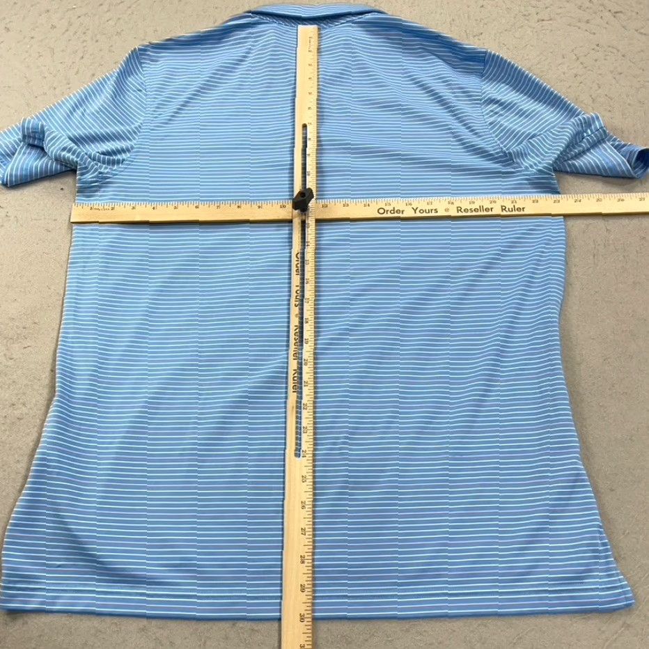 Vineyard Vines Vineyard Vines Polo Shirt Mens Large Blue Pink Stretch Striped Performance Golf Shirt Size US L / EU 52-54 / 3 - 6 Thumbnail