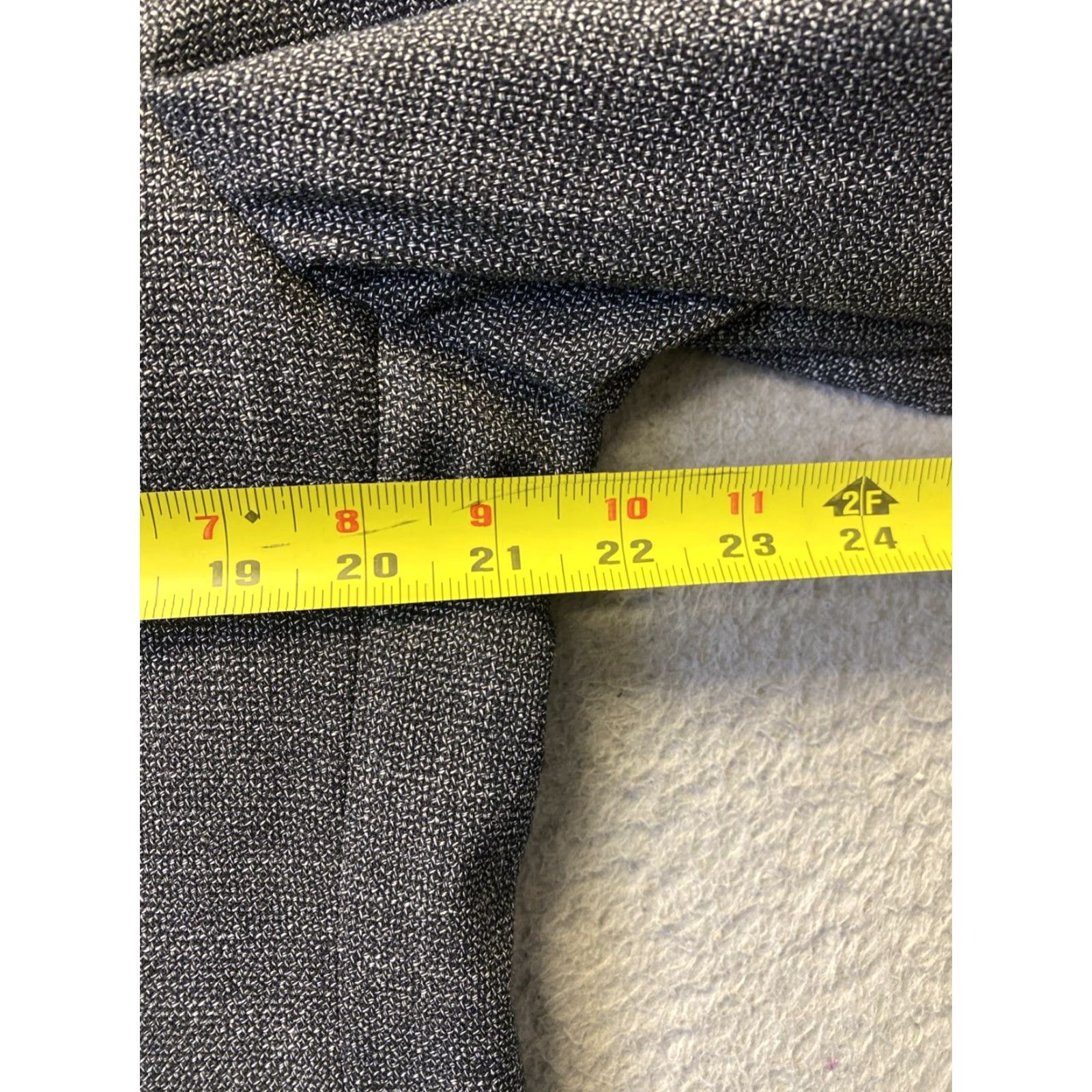 Vintage 1901 Travel Sport Coat Blazer Polyester Unstructured XL gray / 114-65 SLIM Size 46R - 4 Thumbnail