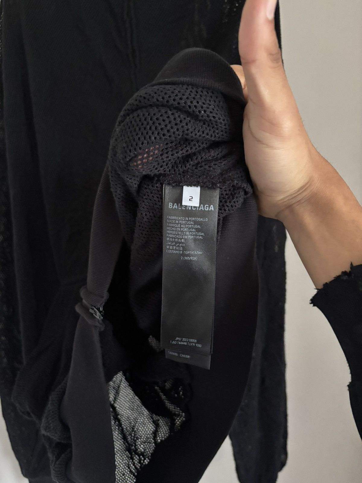 Balenciaga Balenciaga Summer 23 VIC Mesh Raver hoodie Size US L / EU 52-54 / 3 - 6 Thumbnail