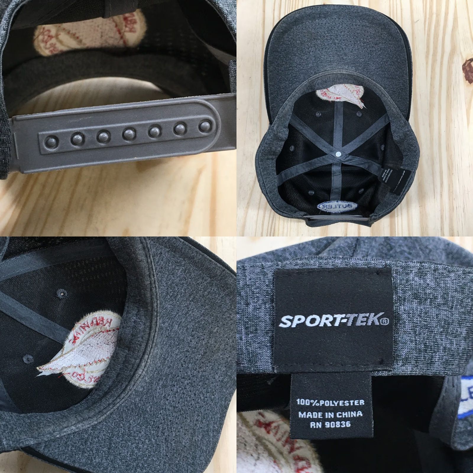 Red Wing SportTek Baseball Cap Unisex Gray OS Curved Brim Embroidered Logo Men Size ONE SIZE - 8 Thumbnail