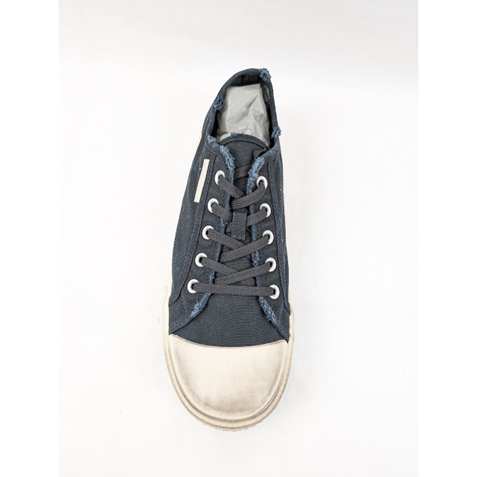 Balenciaga o1rshd1 Paris Low-Top Sneakers in Black/White Size US 10 / EU 43 - 7 Thumbnail