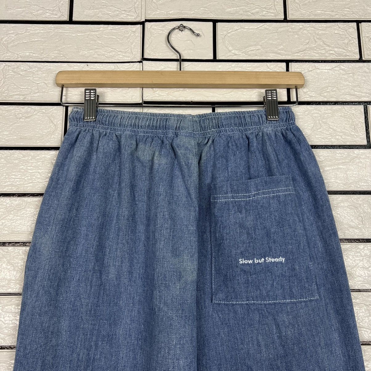 Japanese Brand SLOW RECORD HOUSE Asura Denim Sweat Pants #4214-C192 Size US 26 / EU 42 - 12 Thumbnail