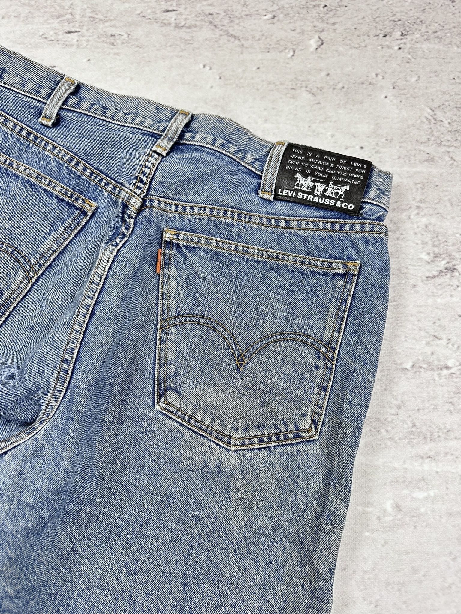 Levi's × Levi's Vintage Clothing Vintage Levis Strauss orange tab denim jeans pants 90s Size US 36 / EU 52 - 5 Thumbnail