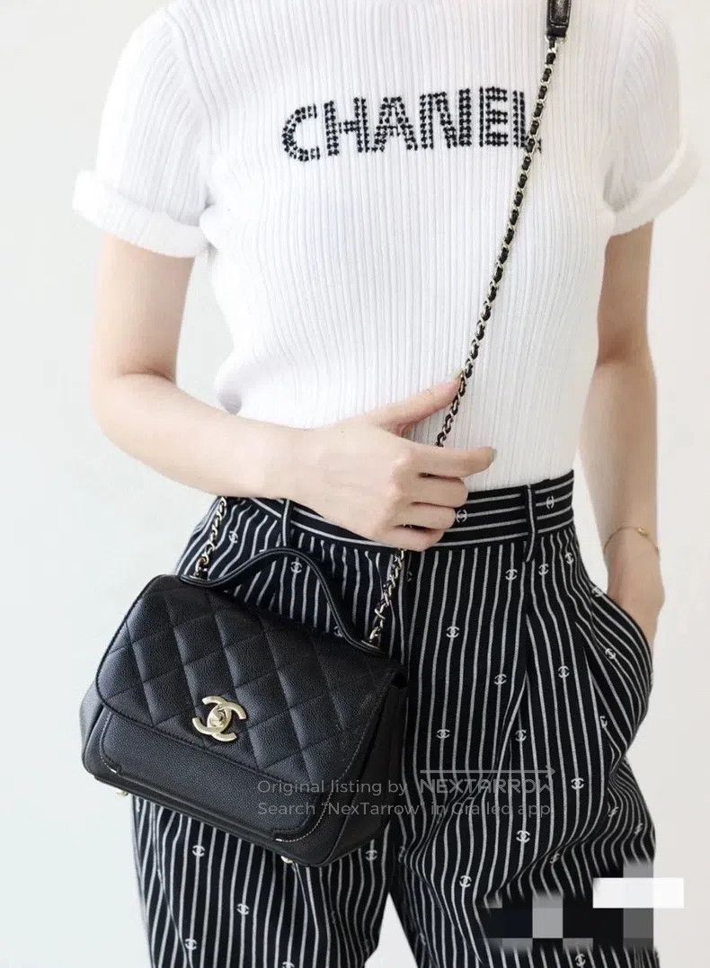 Chanel Chanel White letter knitted short sleeves Size XS / US 0-2 / IT 36-38 - 8 Thumbnail