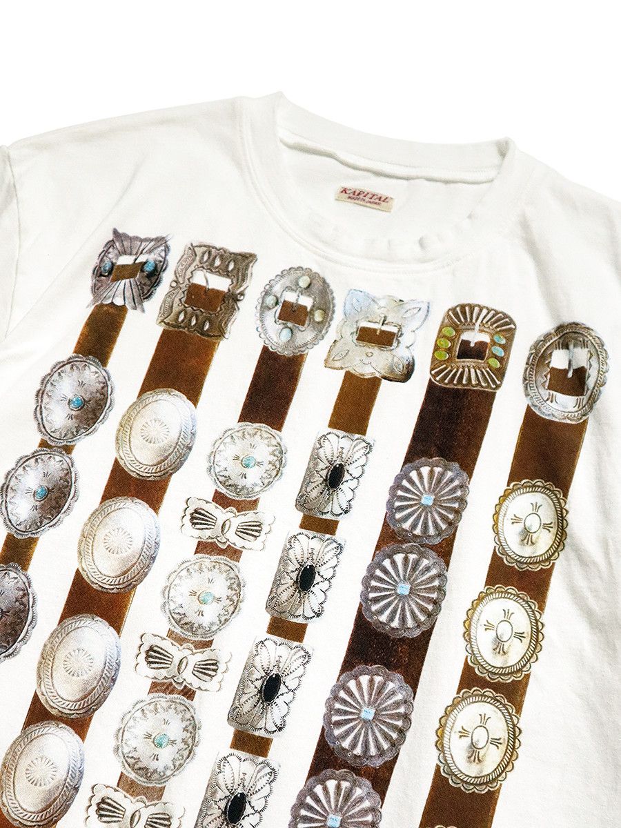 Kapital Kapital 20 Tenjiku Crew T-Shirt (Curtain Concho Print) Size US S / EU 44-46 / 1 - 4 Thumbnail