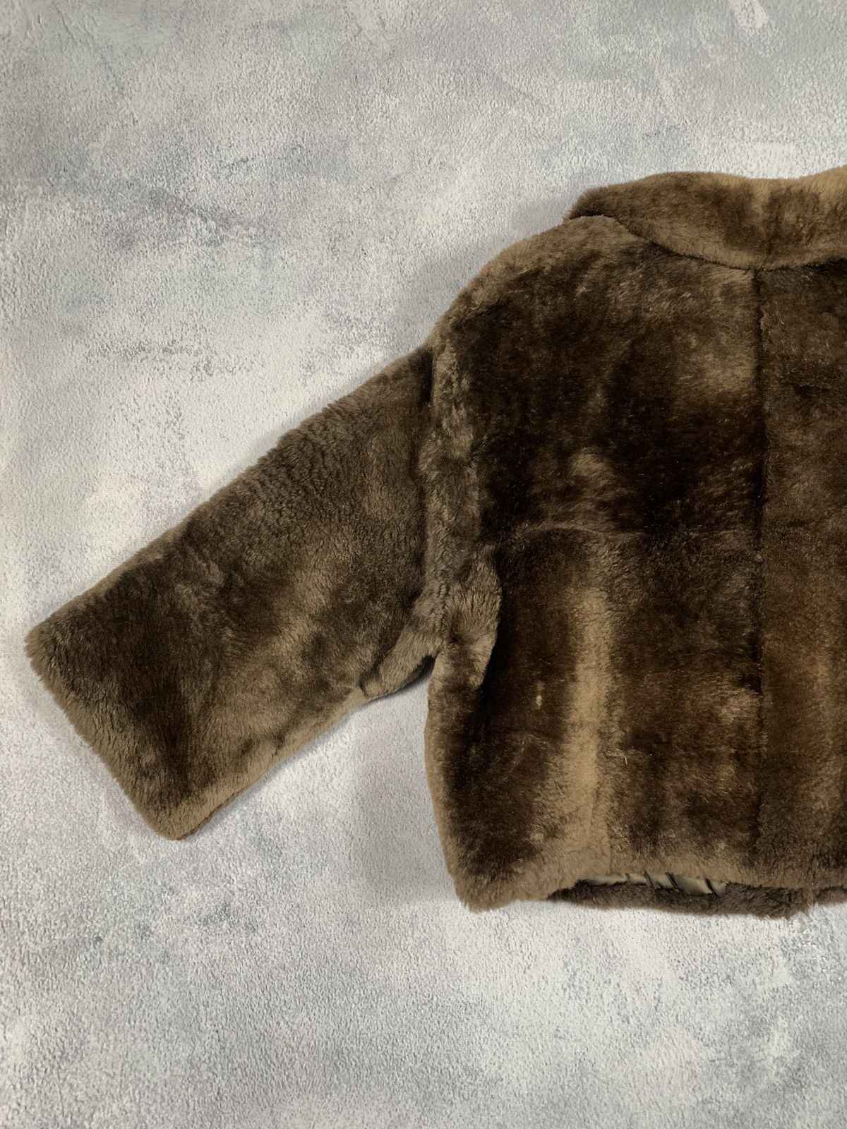 Vintage Vintage Y2K real Fur cropped coat jacket AvantGarde 00s Size M / US 6-8 / IT 42-44 - 12 Thumbnail