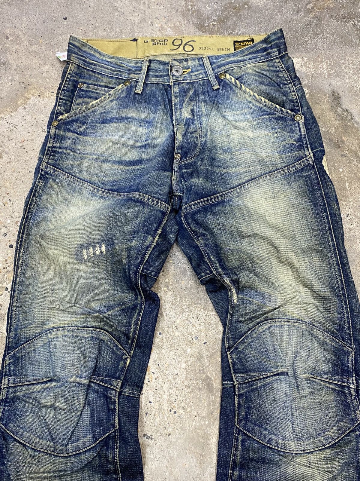 If Six Was Nine × Vintage 💥Bindding Offer💥 rare g-star faded jeans pant Size US 29 - 3 Thumbnail