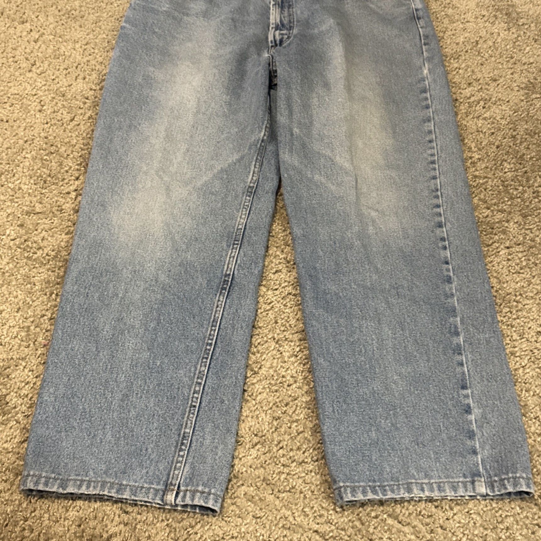 Chaps VINTAGE Chaps Ralph Lauren Jeans 90s Light Wash Straight Baggy Mens 36x30 Blue 90s Size US 36 / EU 52 - 6 Thumbnail