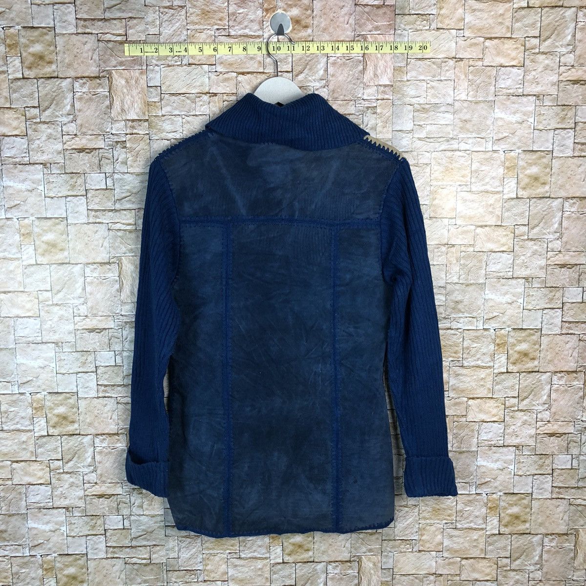 Japanese Brand DL art western cowboy vintage leather cardigan shirt #A310 Size S / US 4 / IT 40 - 11 Thumbnail