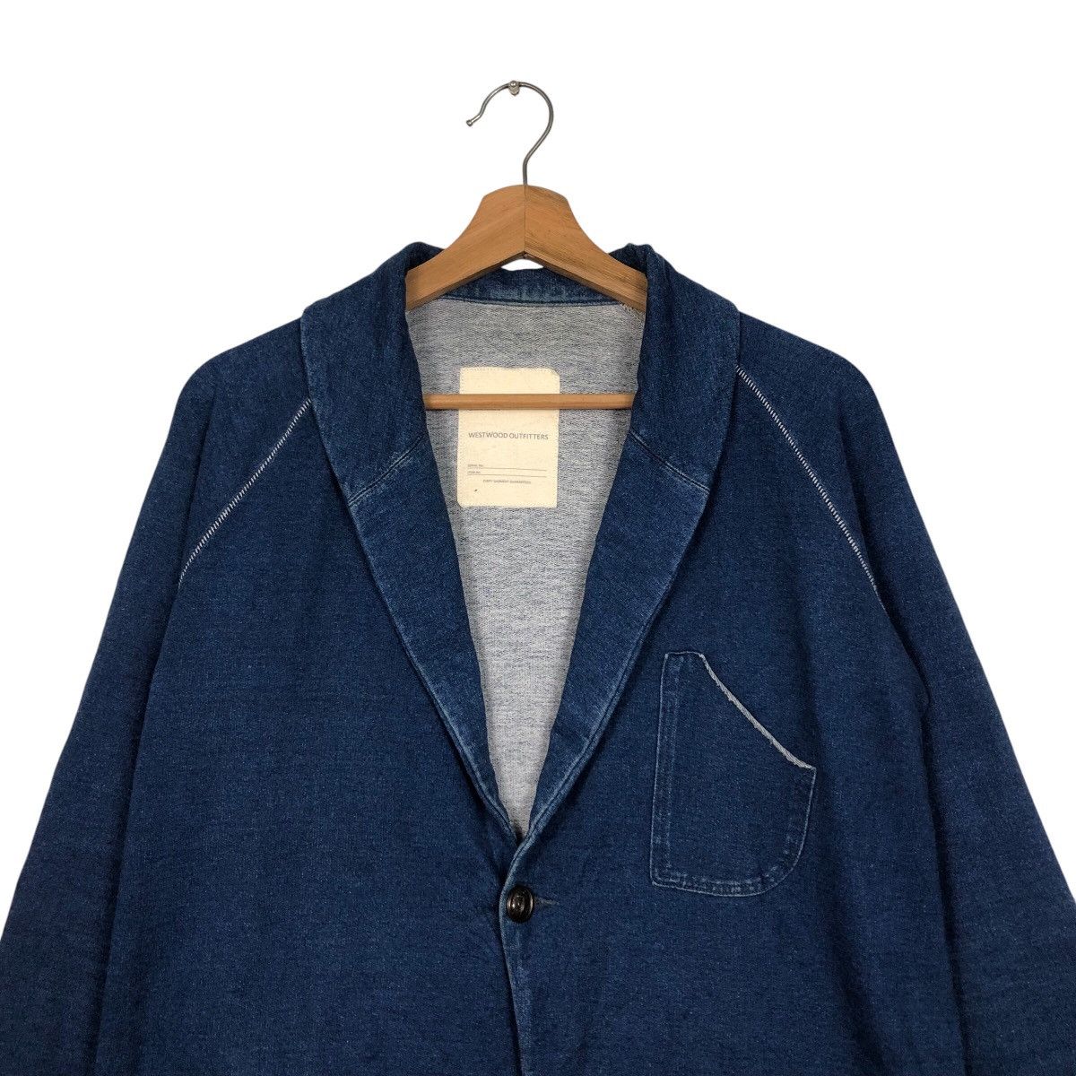 Indigo 📌Vintage Indigo Denim Jacket Worker Westwood 45RPM Size US M / EU 48-50 / 2 - 4 Thumbnail