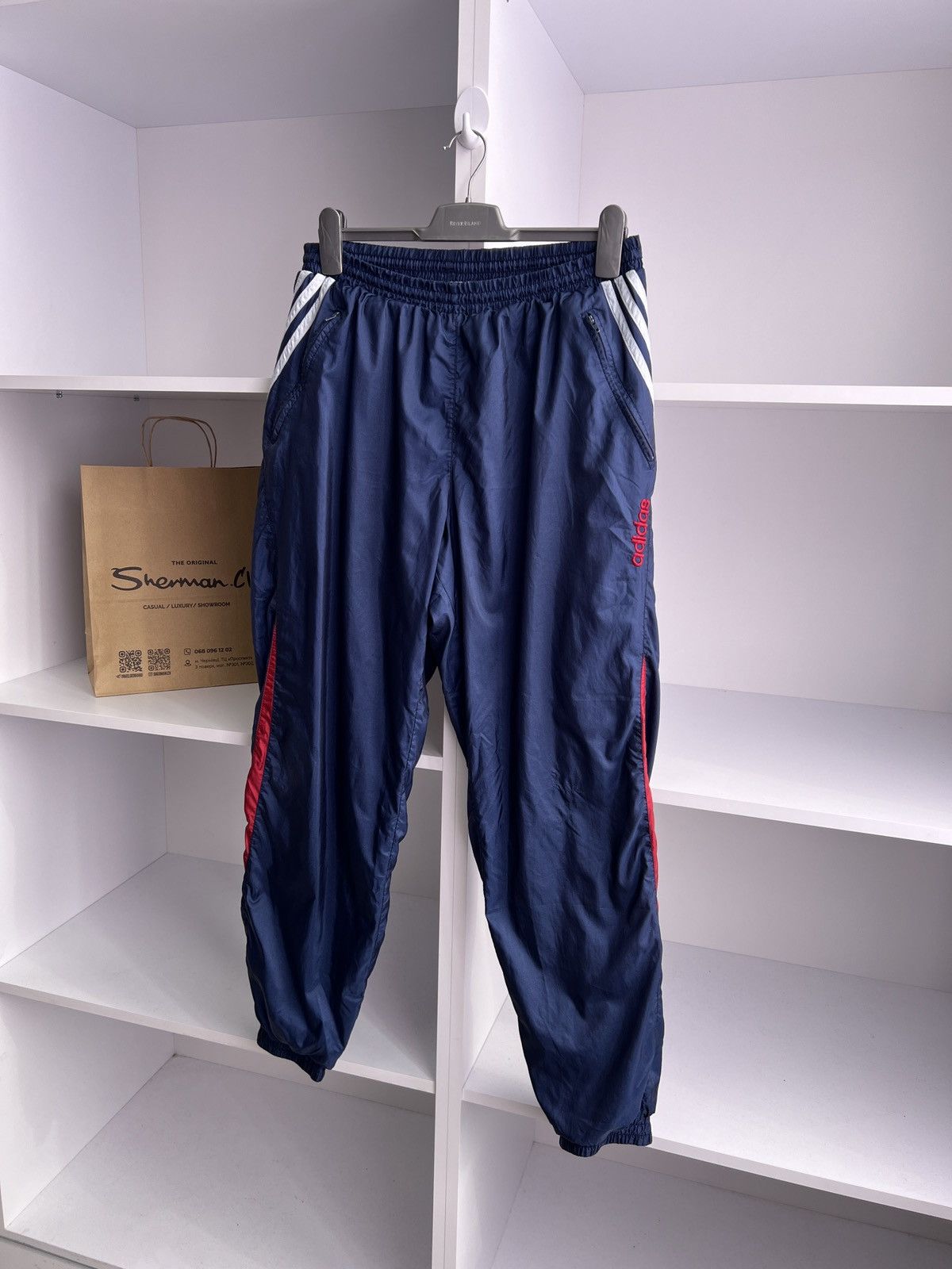 Adidas × Vintage Vintage Adidas Streetwear 90s style nylon pants Size US 32 / EU 48 - 3 Thumbnail