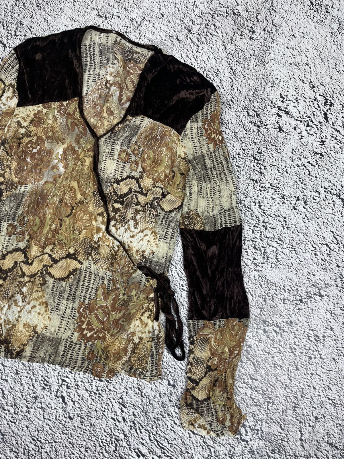 Vintage Vintage Retro Blouse Floral Cavalli Style luxury Size M / US 6-8 / IT 42-44 - 3 Thumbnail