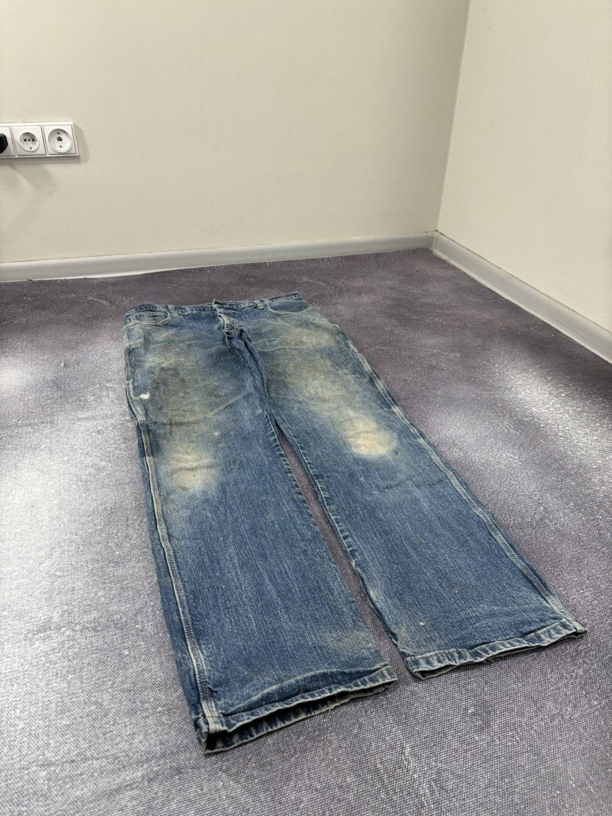 Dickies Vintage Dickies Y2K Distressed Faded Work Denim Baggy Jeans Size US 34 / EU 50 - 11 Thumbnail
