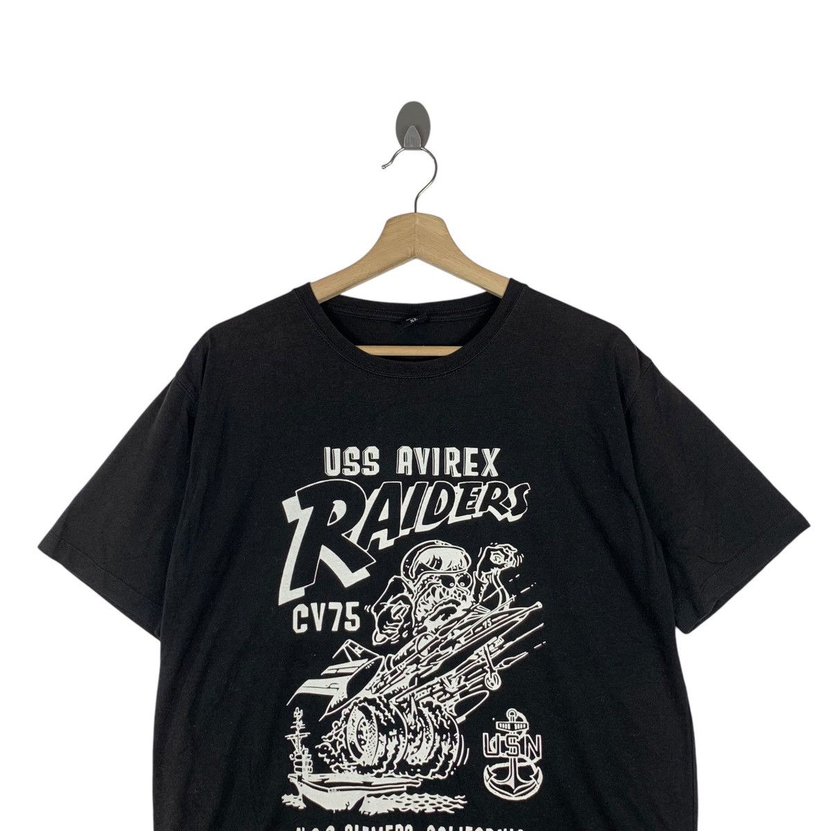 Avirex Vintage AVIREX USS RIDERS Alemeda USN Tee Shirt Top Size US XL / EU 56 / 4 - 2 Thumbnail