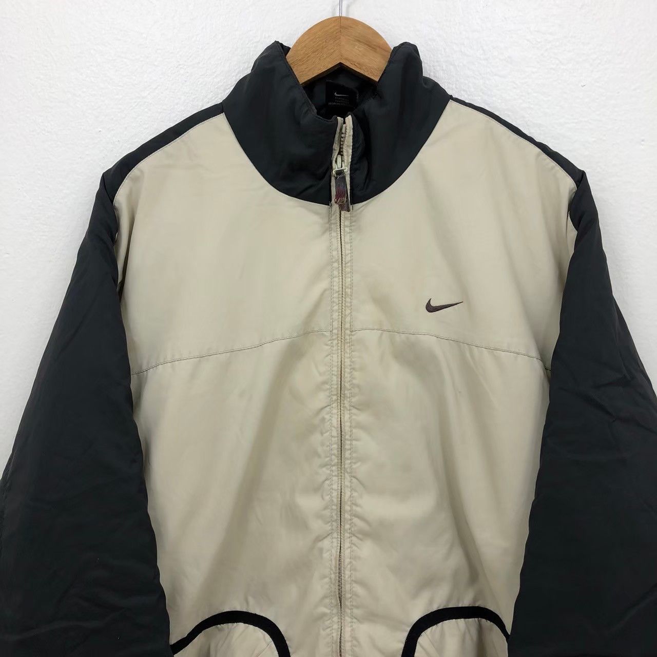 Nike × Vintage Vintage NIKE Primaloft Jacket Two Tone Mini Swoosh BN Size US M / EU 48-50 / 2 - 2 Thumbnail