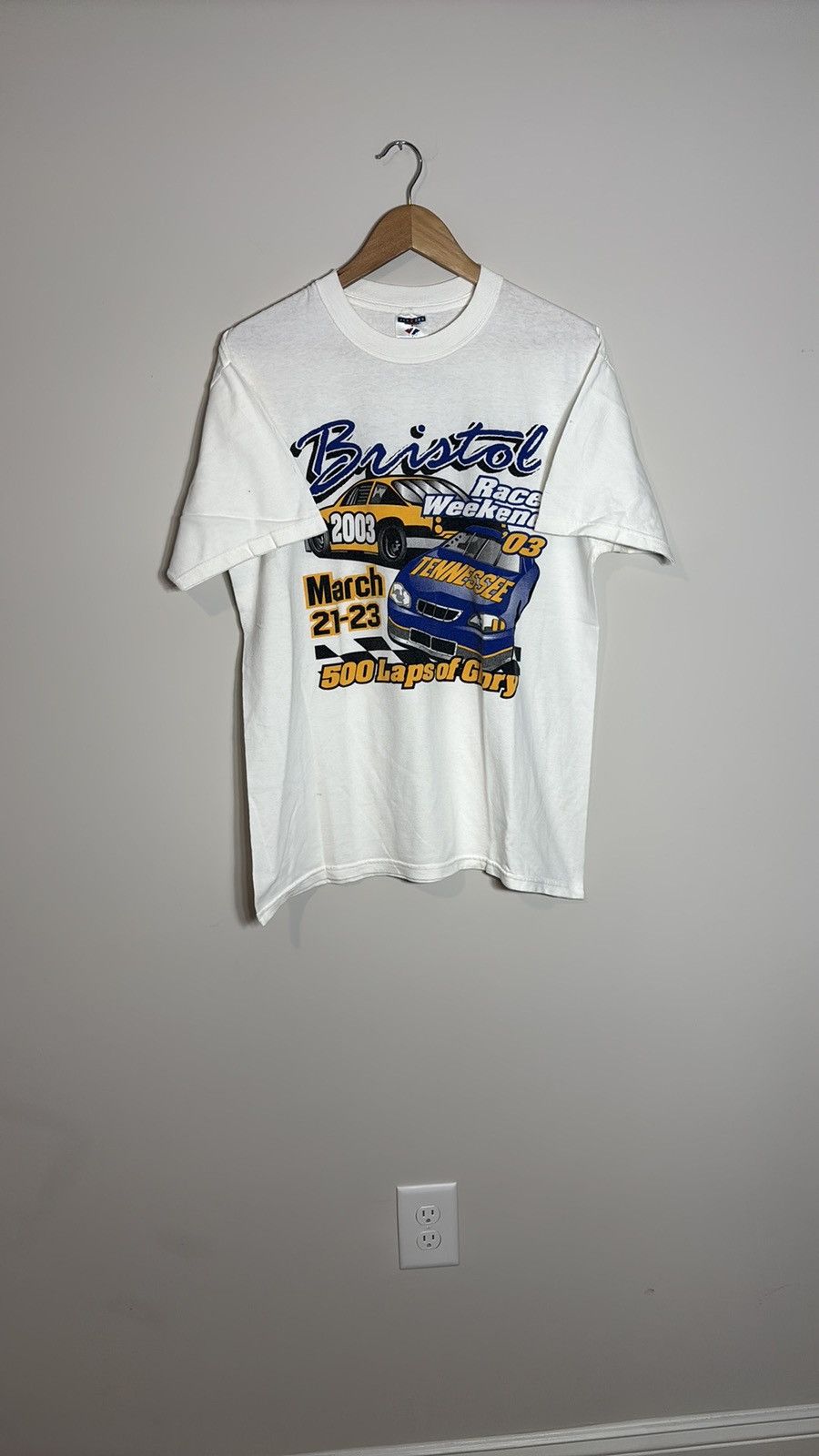 Vintage Vintage NASCAR Bristol Shirt Size US L / EU 52-54 / 3 - 1 Thumbnail