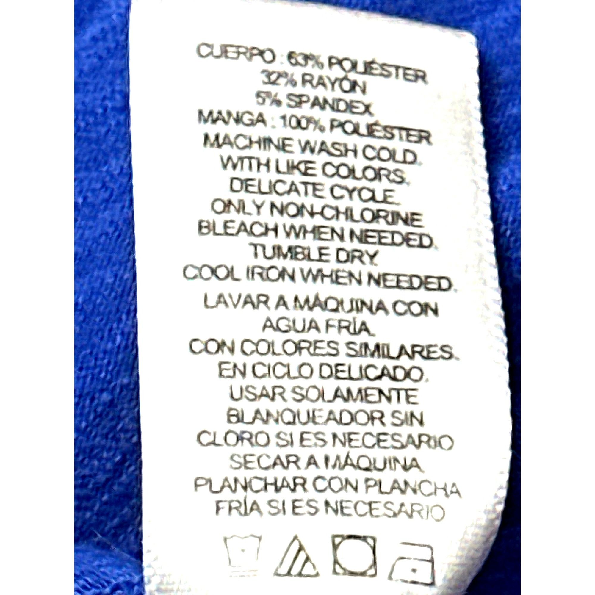Other Adrienne Vittadini Royal Blue Tunic Top Sheer Chiffon Back Size L / US 10 / IT 46 - 10 Thumbnail