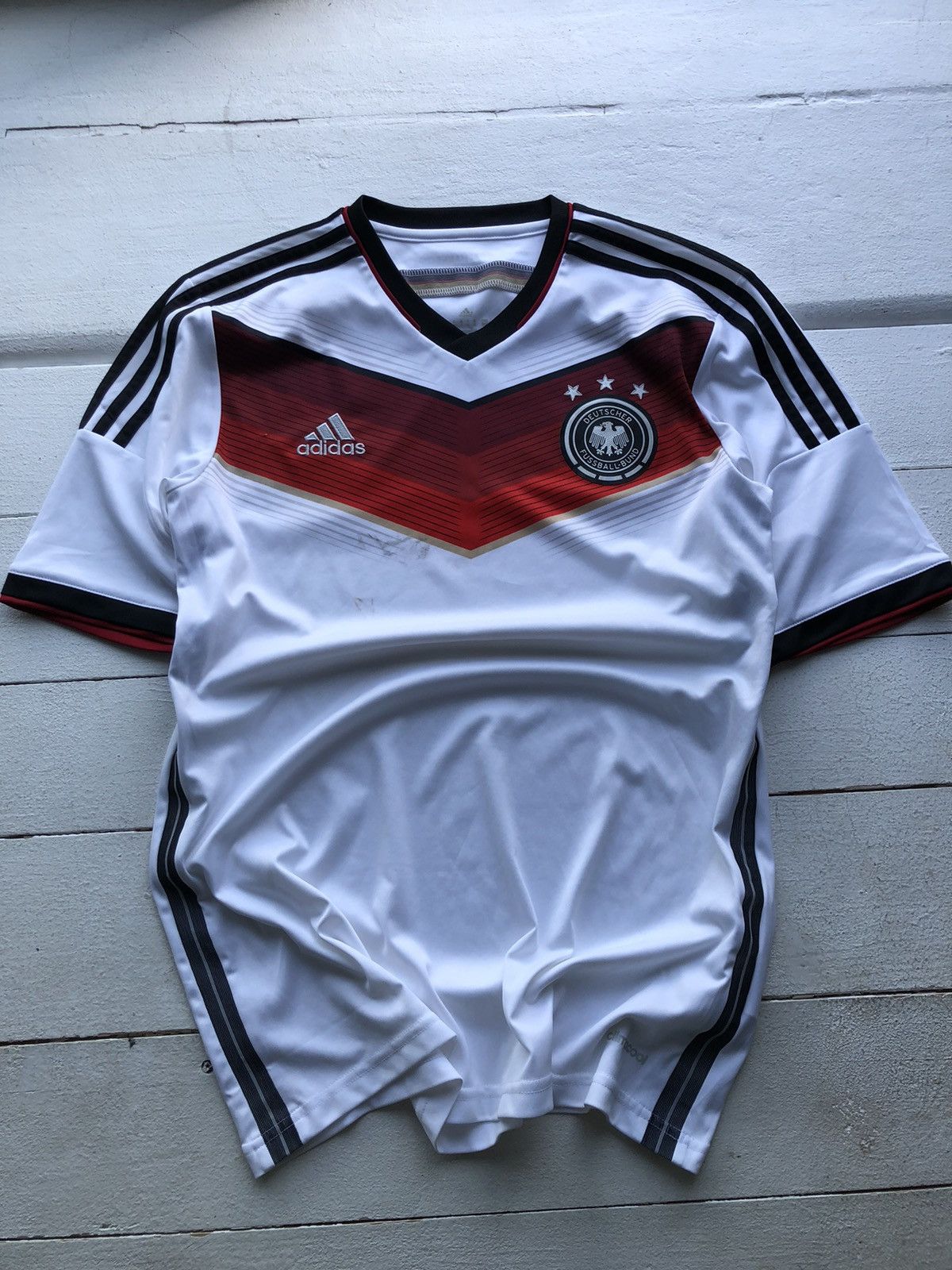 Adidas × Vintage Vintage Adidas Germany tee National Soccer Jersey Size US M / EU 48-50 / 2 - 7 Thumbnail