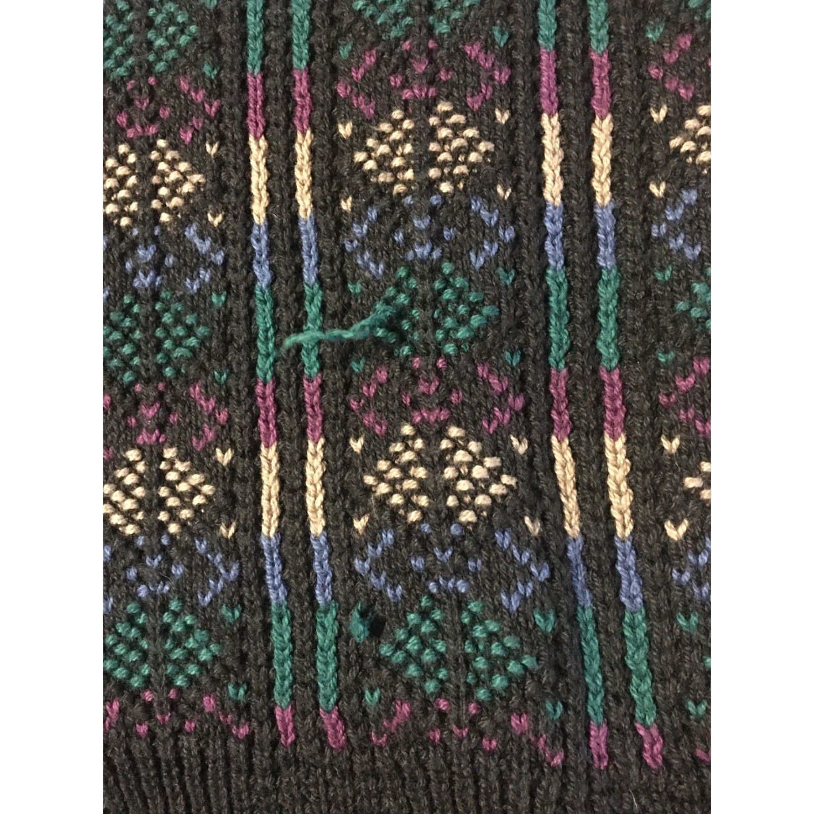 Alexander Julian VINTAGE 90s Knit Striped Sweater XL USA Alexander Julian Men Pullover Black Abstract Geometric Art Size US XL / EU 56 / 4 - 3 Thumbnail
