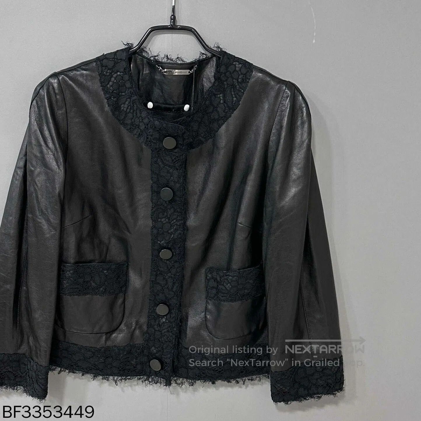Dolce & Gabbana Dolce & Gabbana Lace Leather Jacket. Size S / US 4 / IT 40 - 2 Thumbnail
