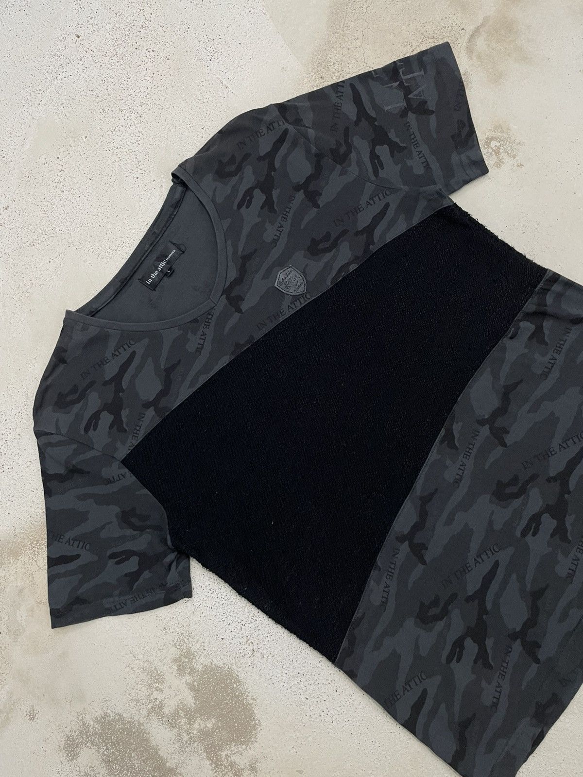 In The Attic × Japanese Brand In The Attic Homme Spellout Army Camo Design V Neck Size US L / EU 52-54 / 3 - 4 Thumbnail