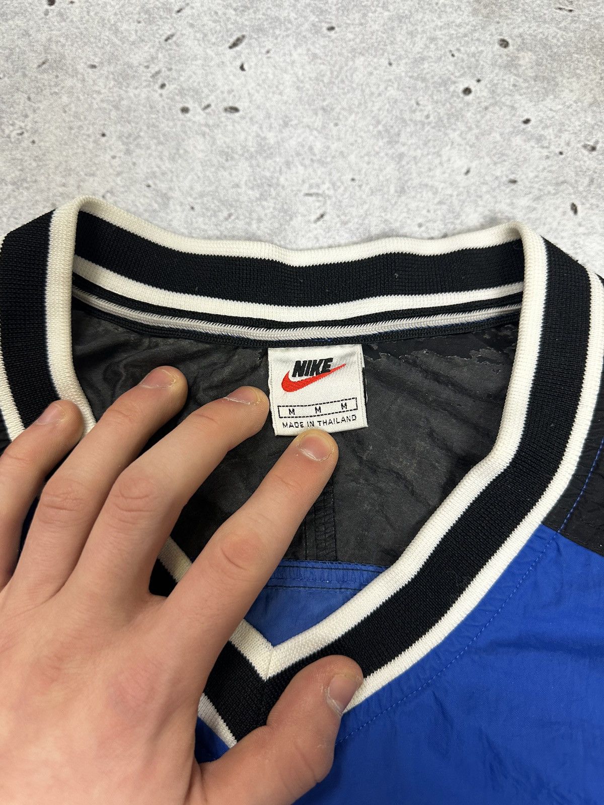 Nike Vintage 90s Nike Center Nylon Sweatshirt Drill Size US M / EU 48-50 / 2 - 5 Thumbnail