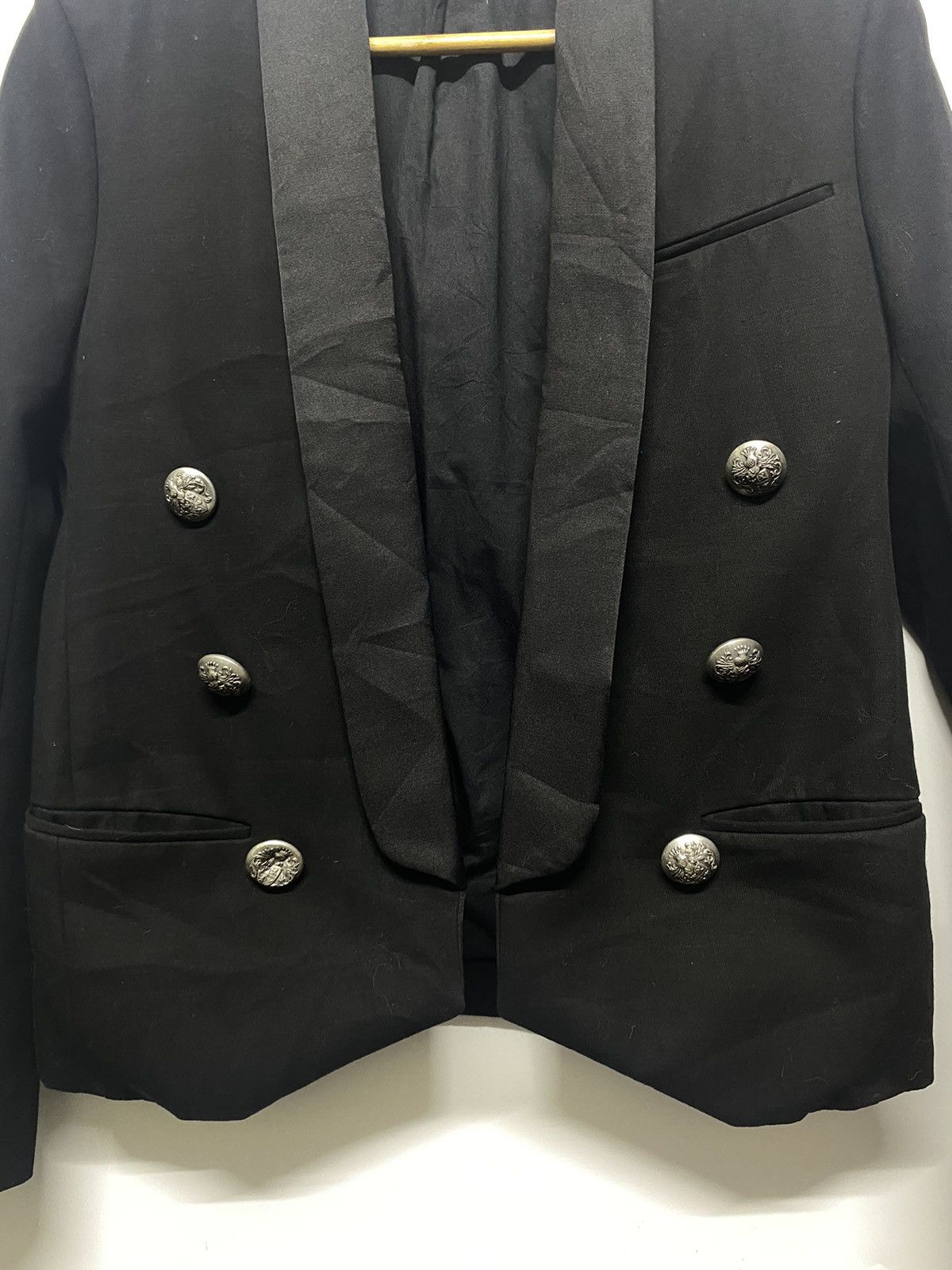 Balmain × Designer Balmain Paris Coat Blazer Jacket Size M / US 6-8 / IT 42-44 - 8 Thumbnail