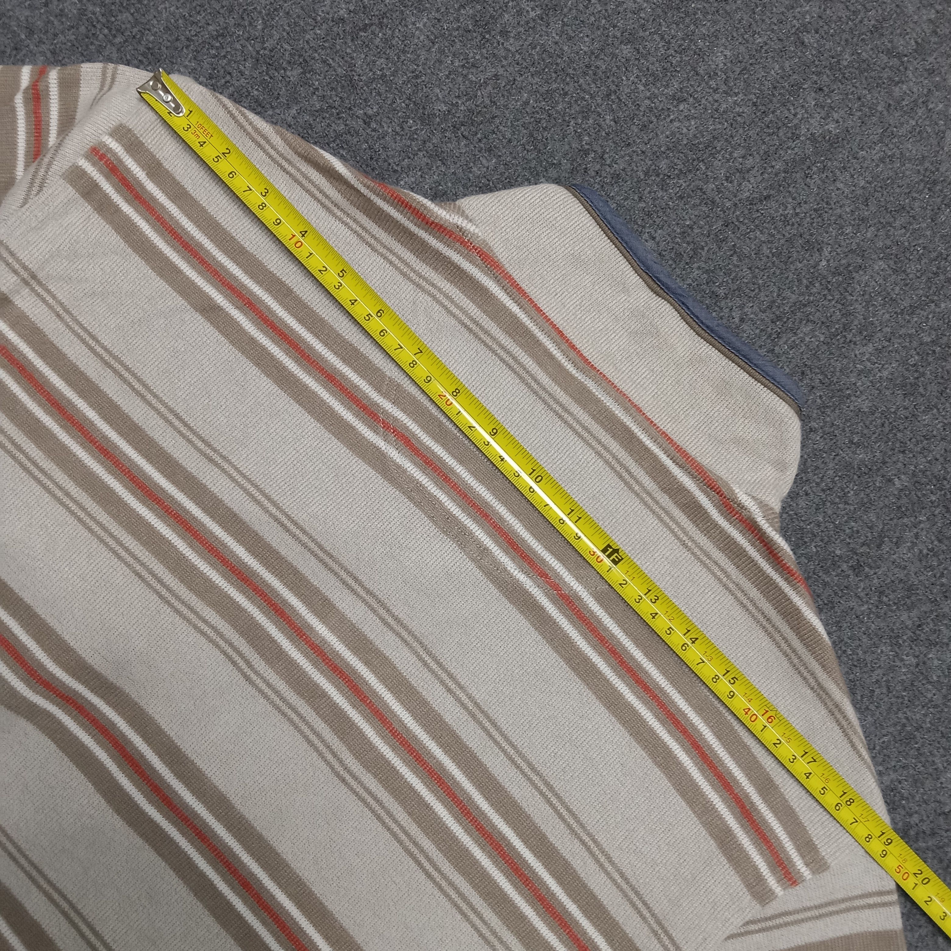 Golden Bear × Vintage Vintage 90’s GOLDEN BEAR Striped Half Zipped Sweatshirt Size US XL / EU 56 / 4 - 6 Thumbnail